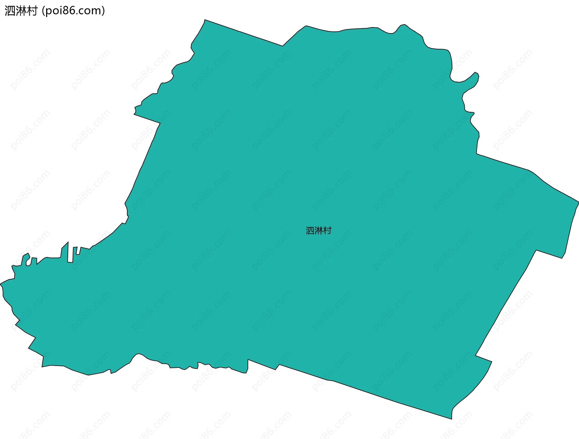 泗淋村边界地图