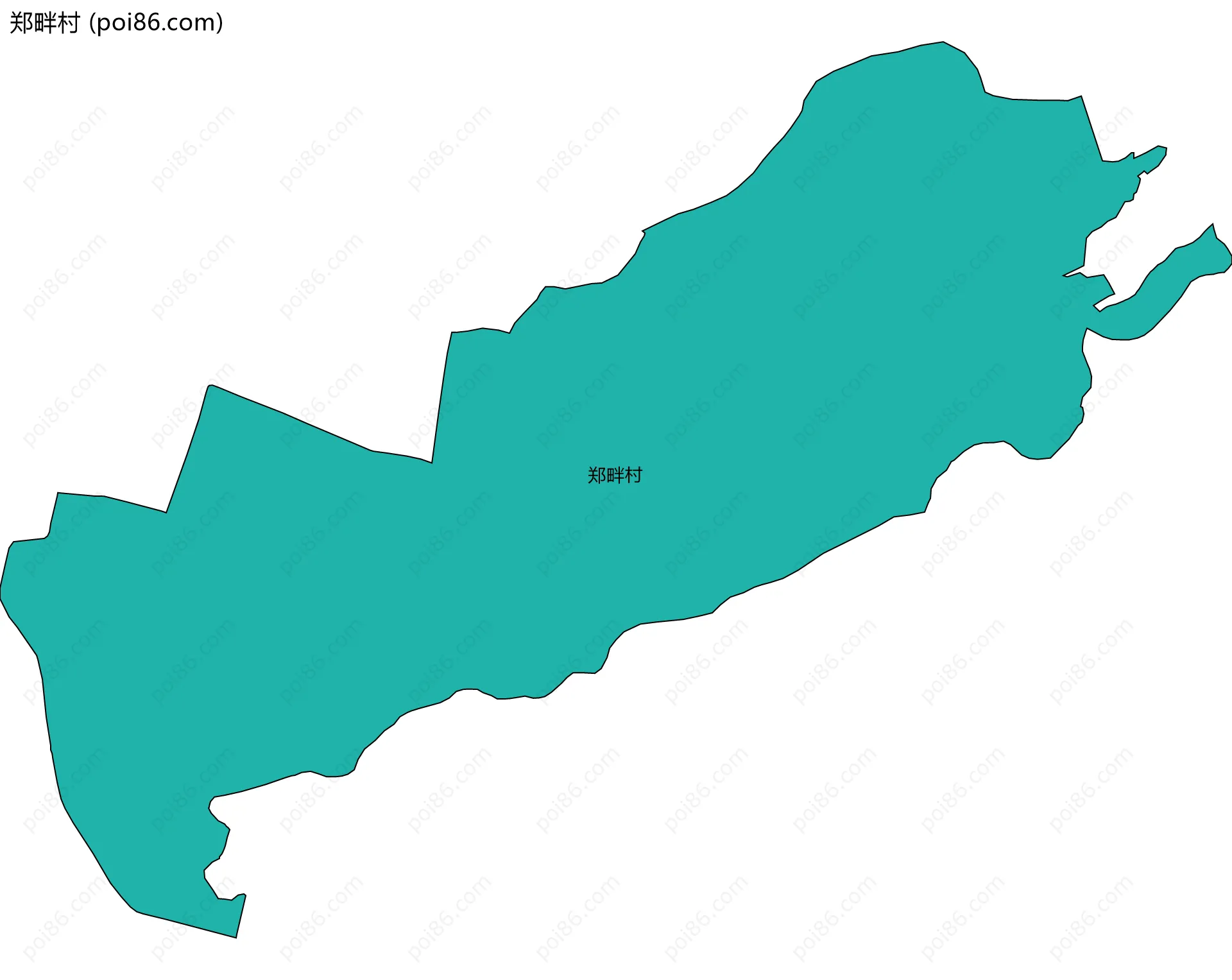 郑畔村边界地图