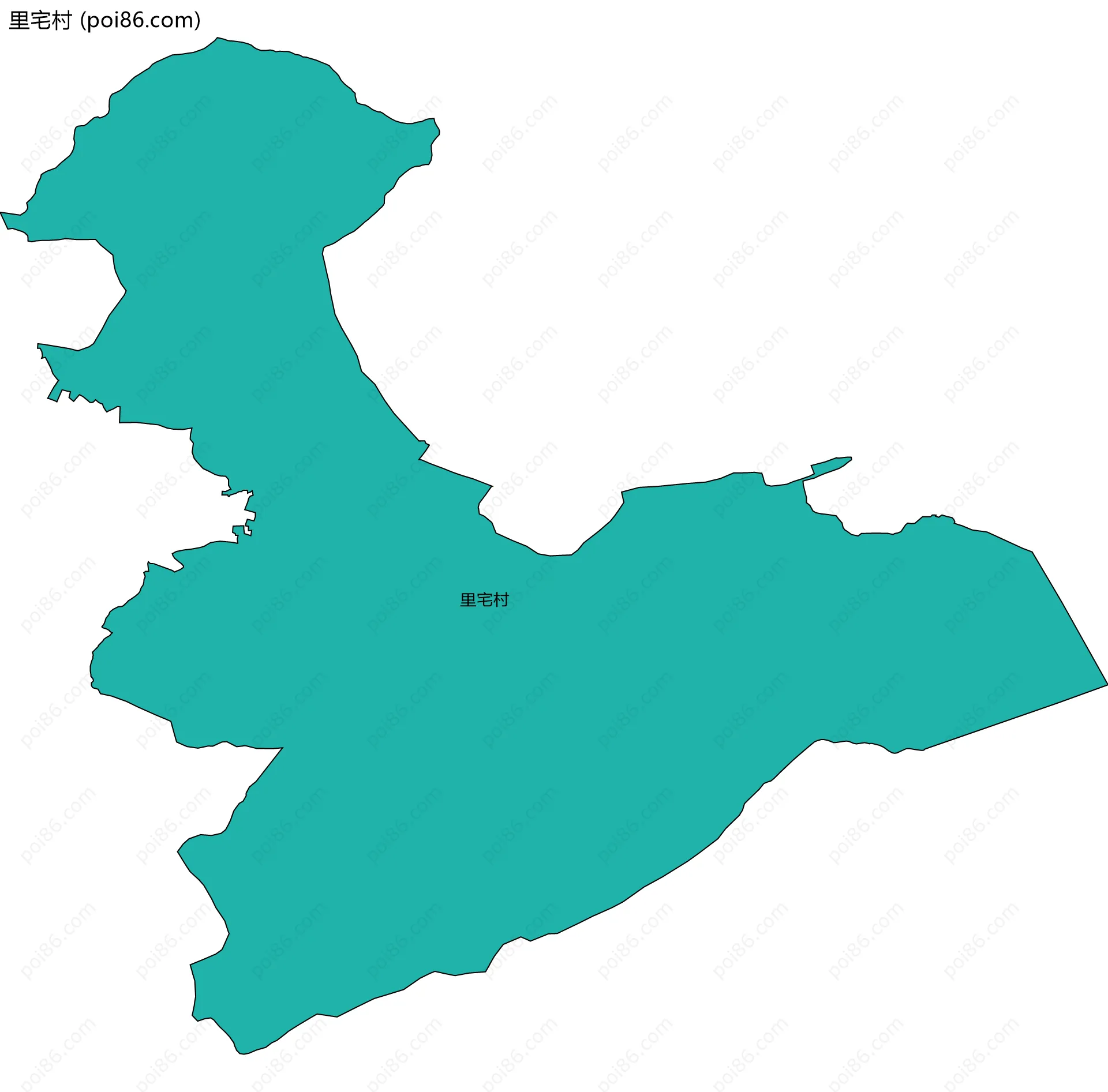 里宅村边界地图
