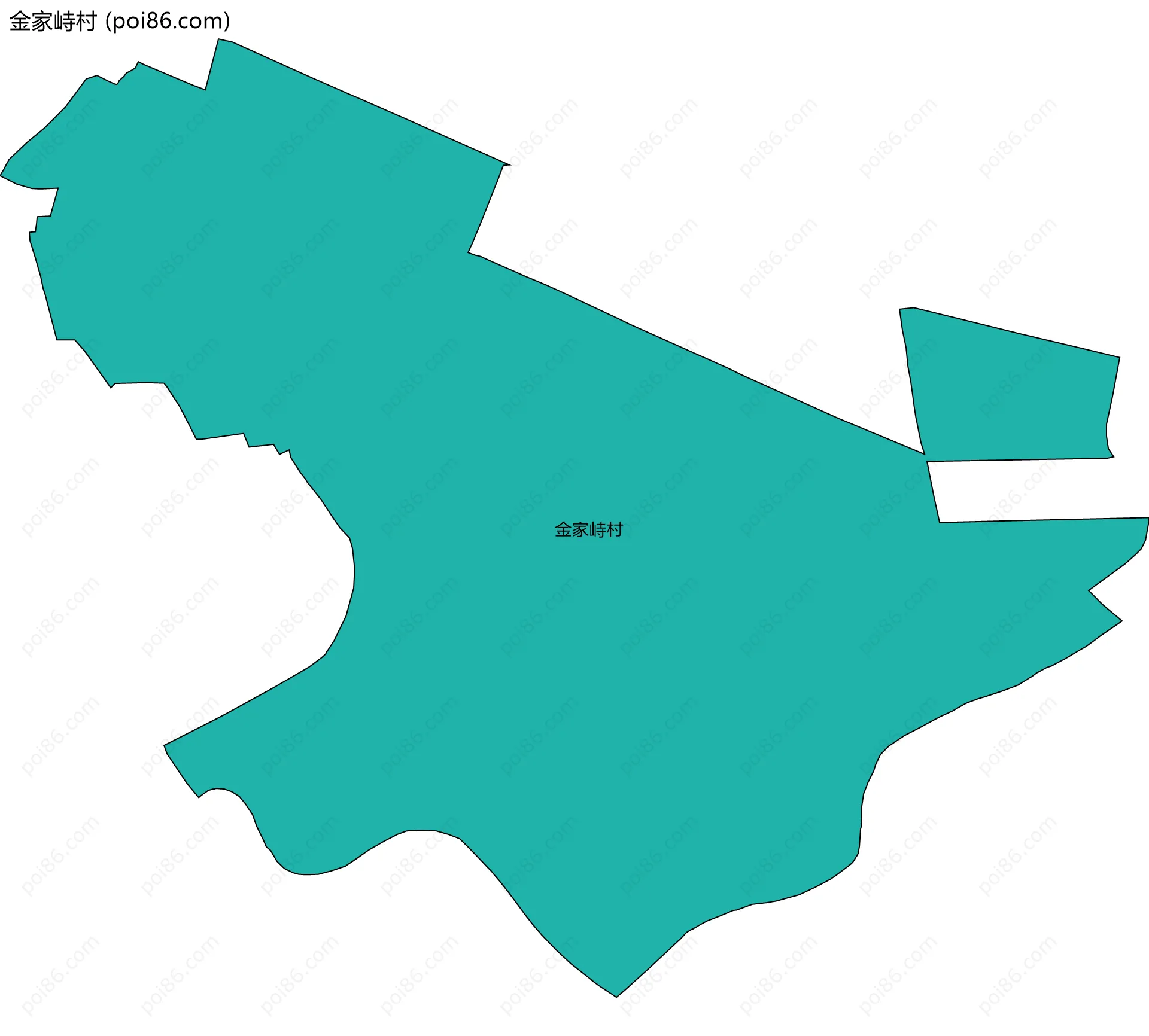 金家峙村边界地图