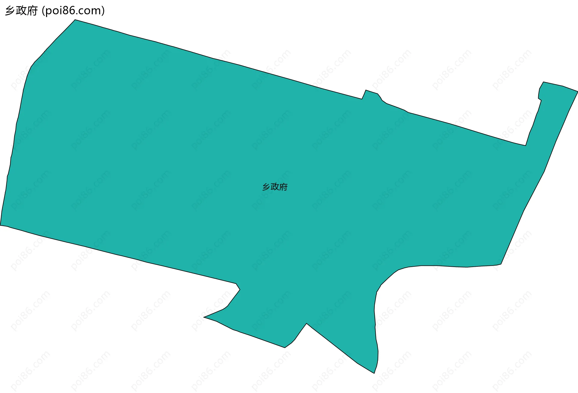 乡政府边界地图