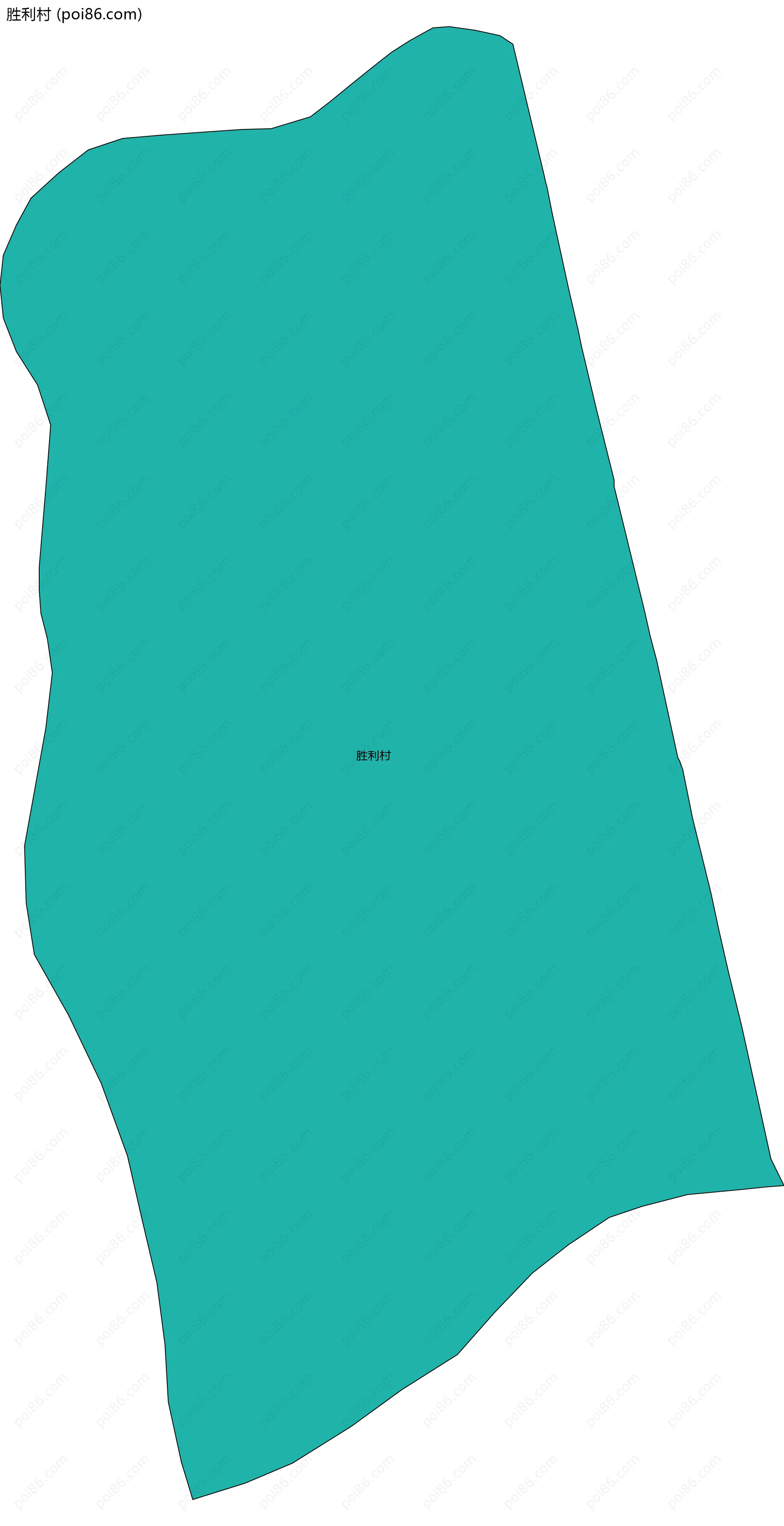 胜利村边界地图