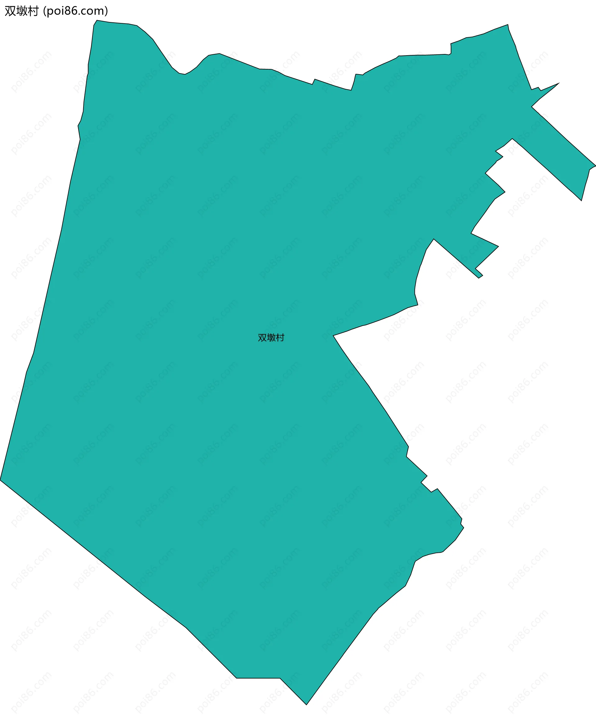 双墩村边界地图