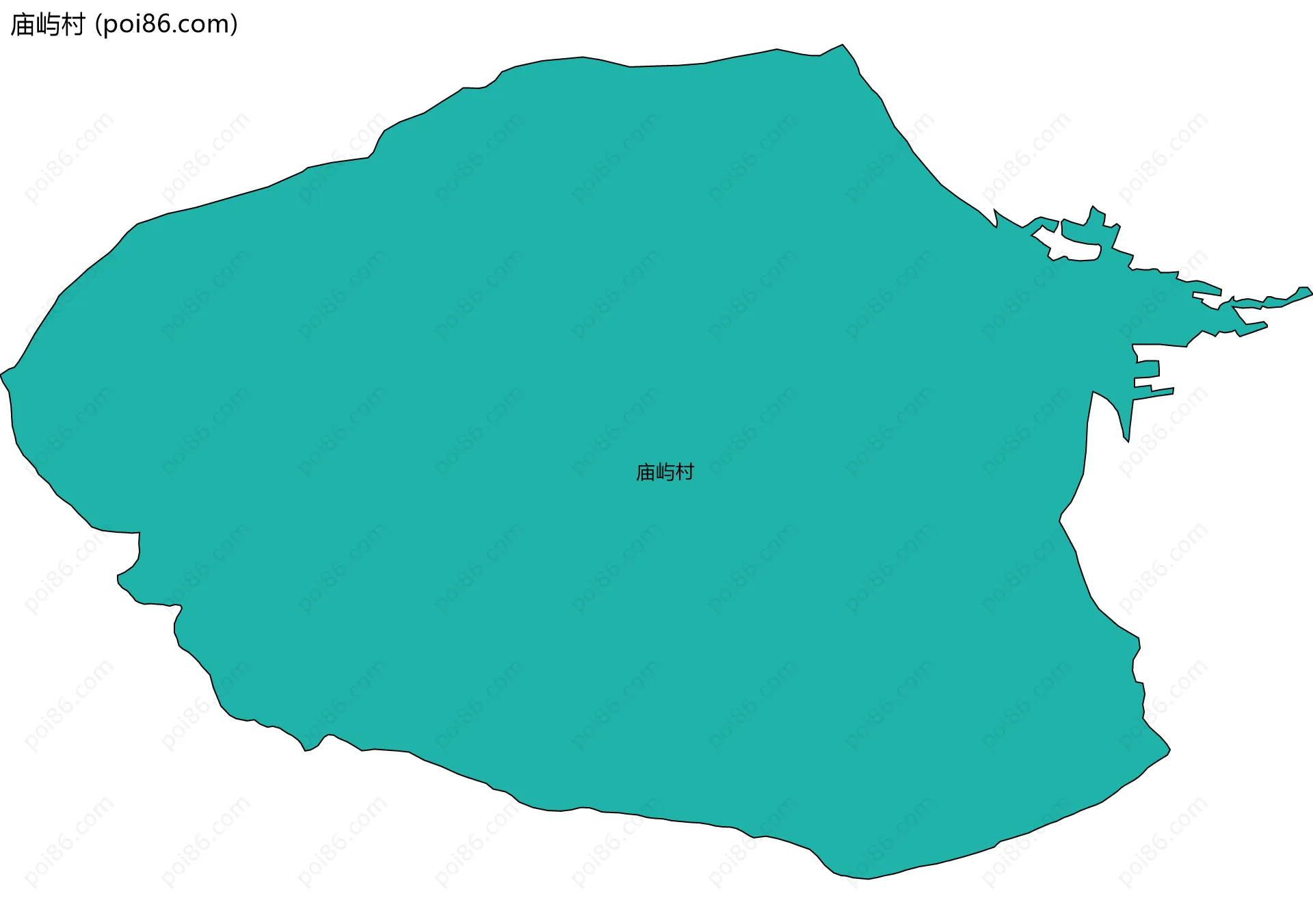 庙屿村边界地图
