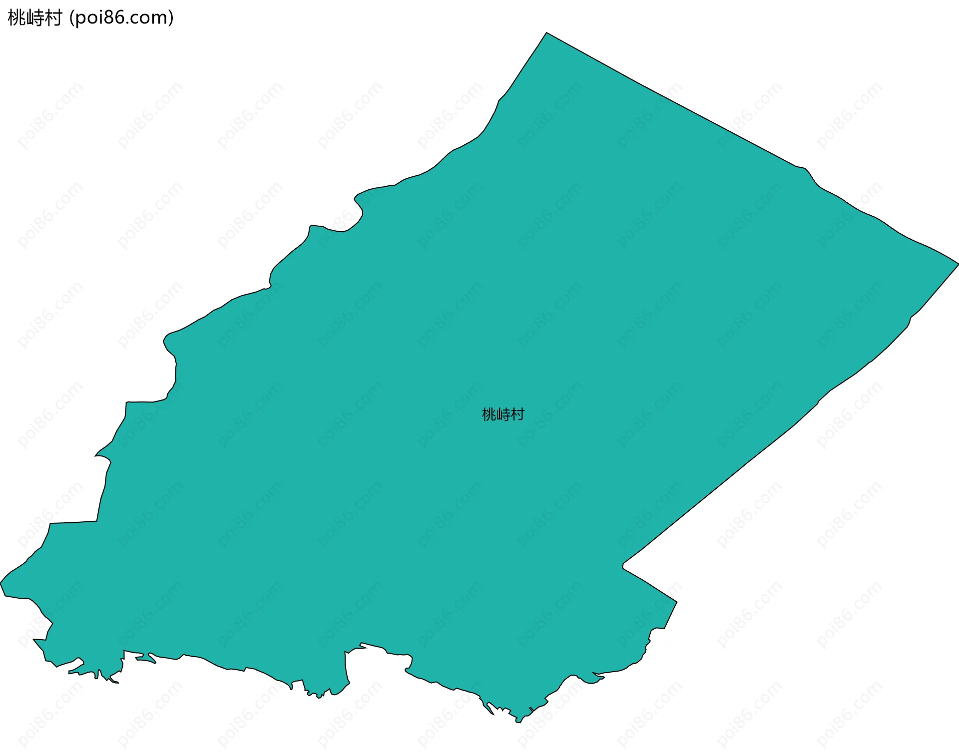 桃峙村边界地图