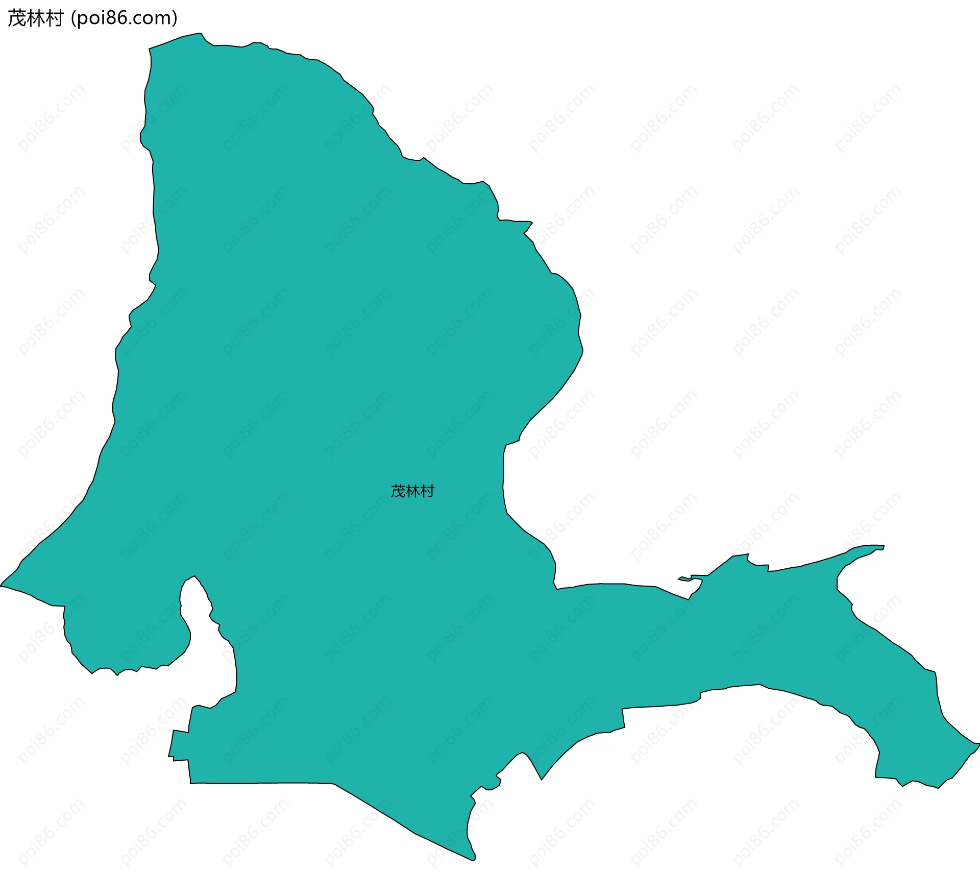 茂林村边界地图