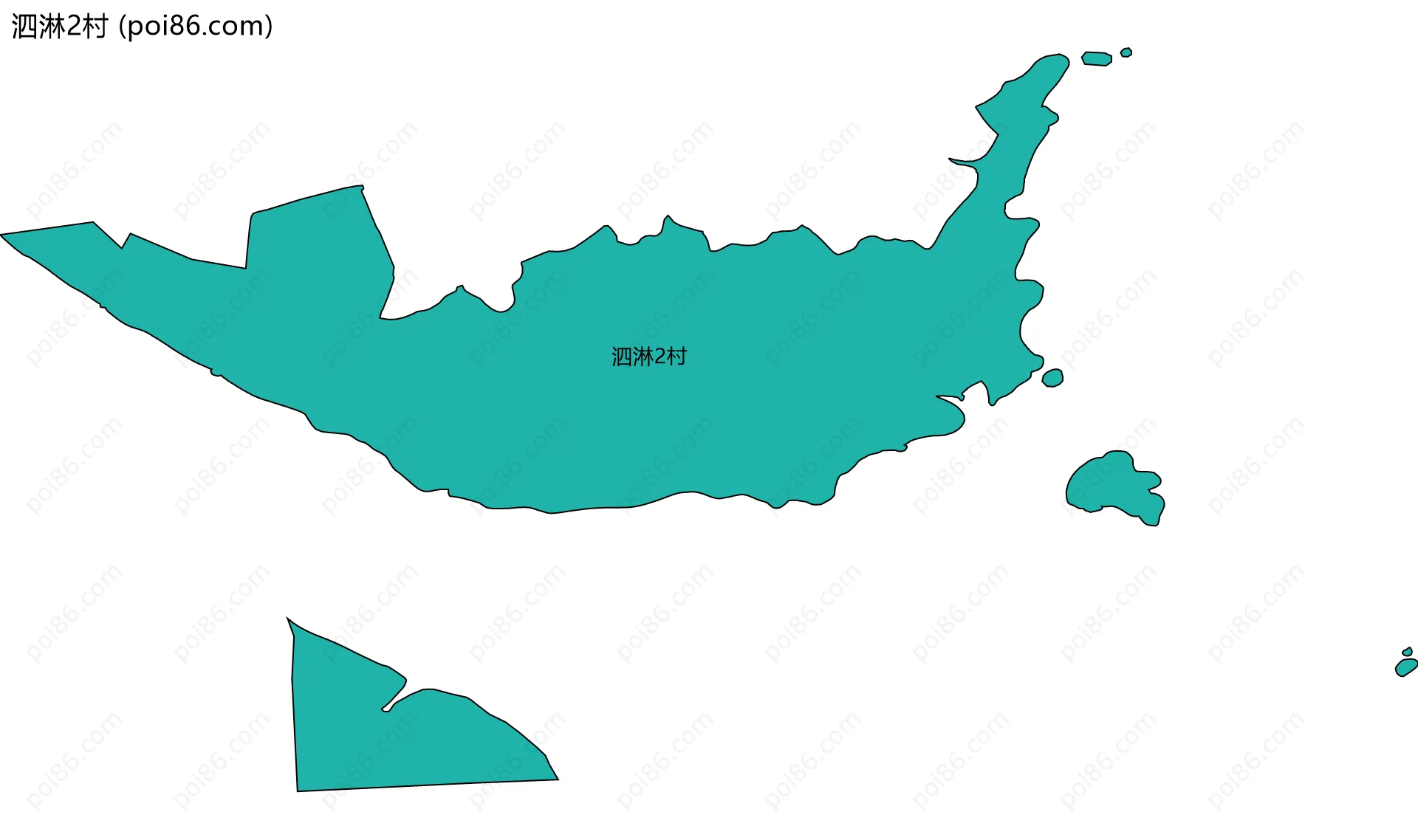 泗淋2村边界地图