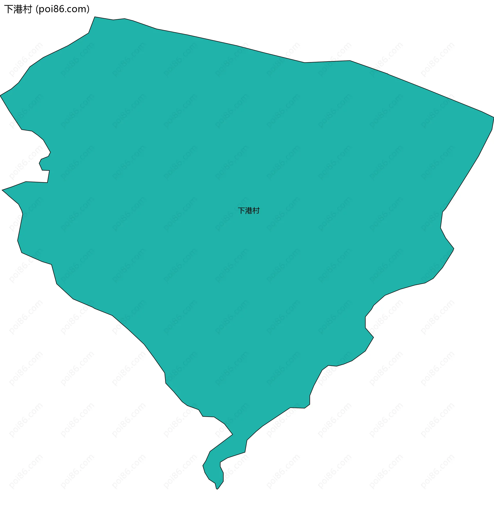 下港村边界地图