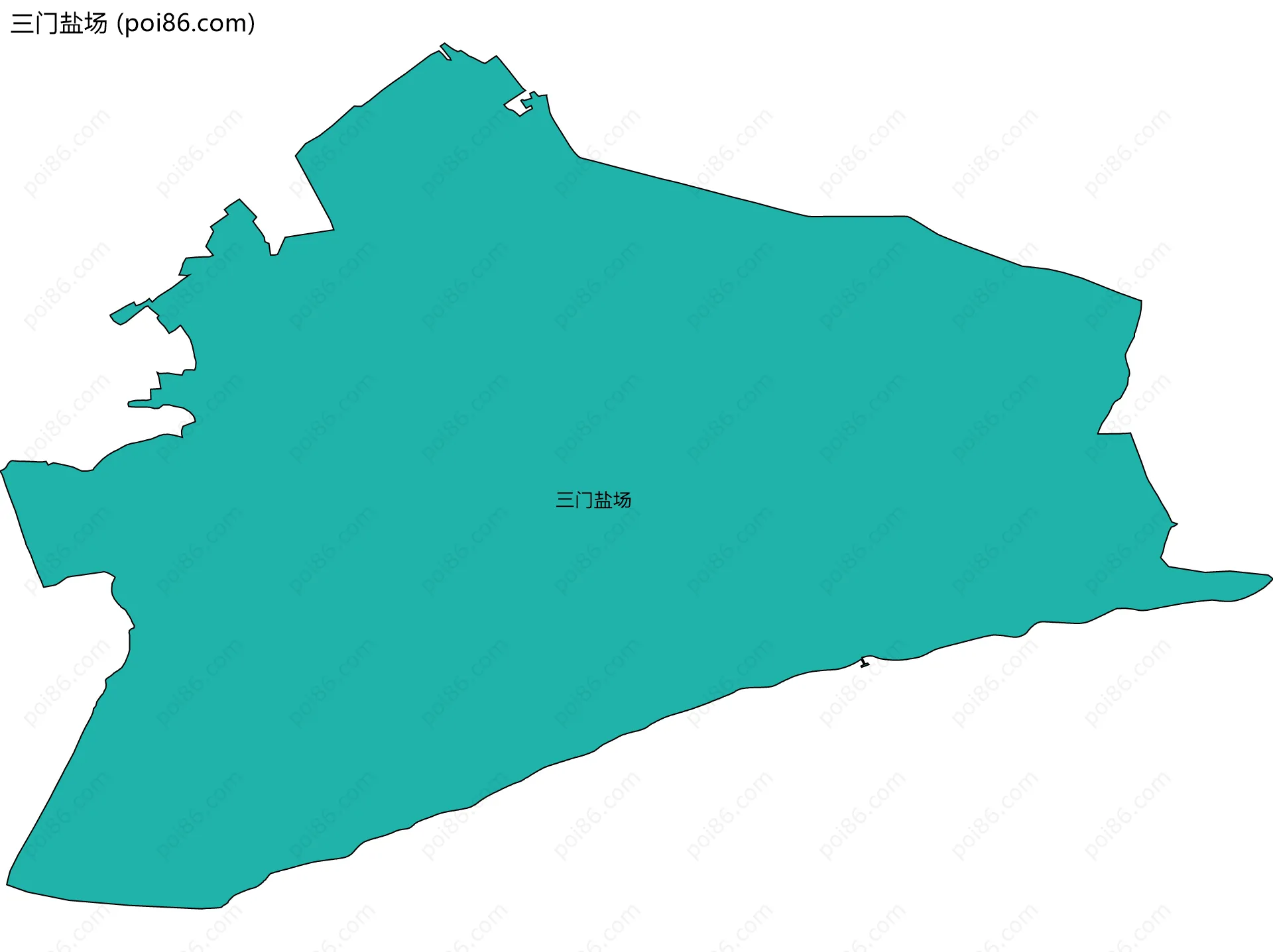 三门盐场边界地图
