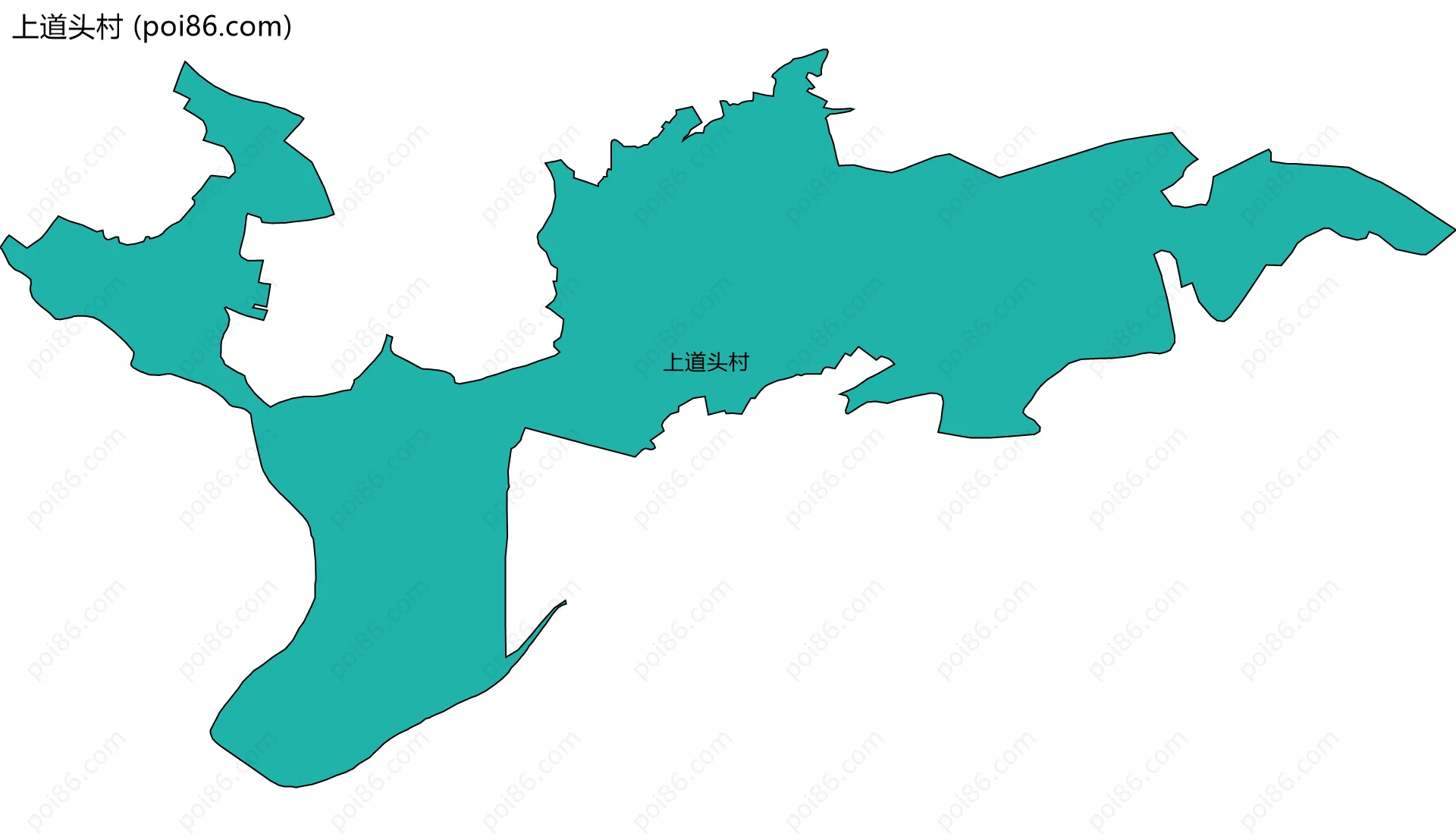 上道头村边界地图