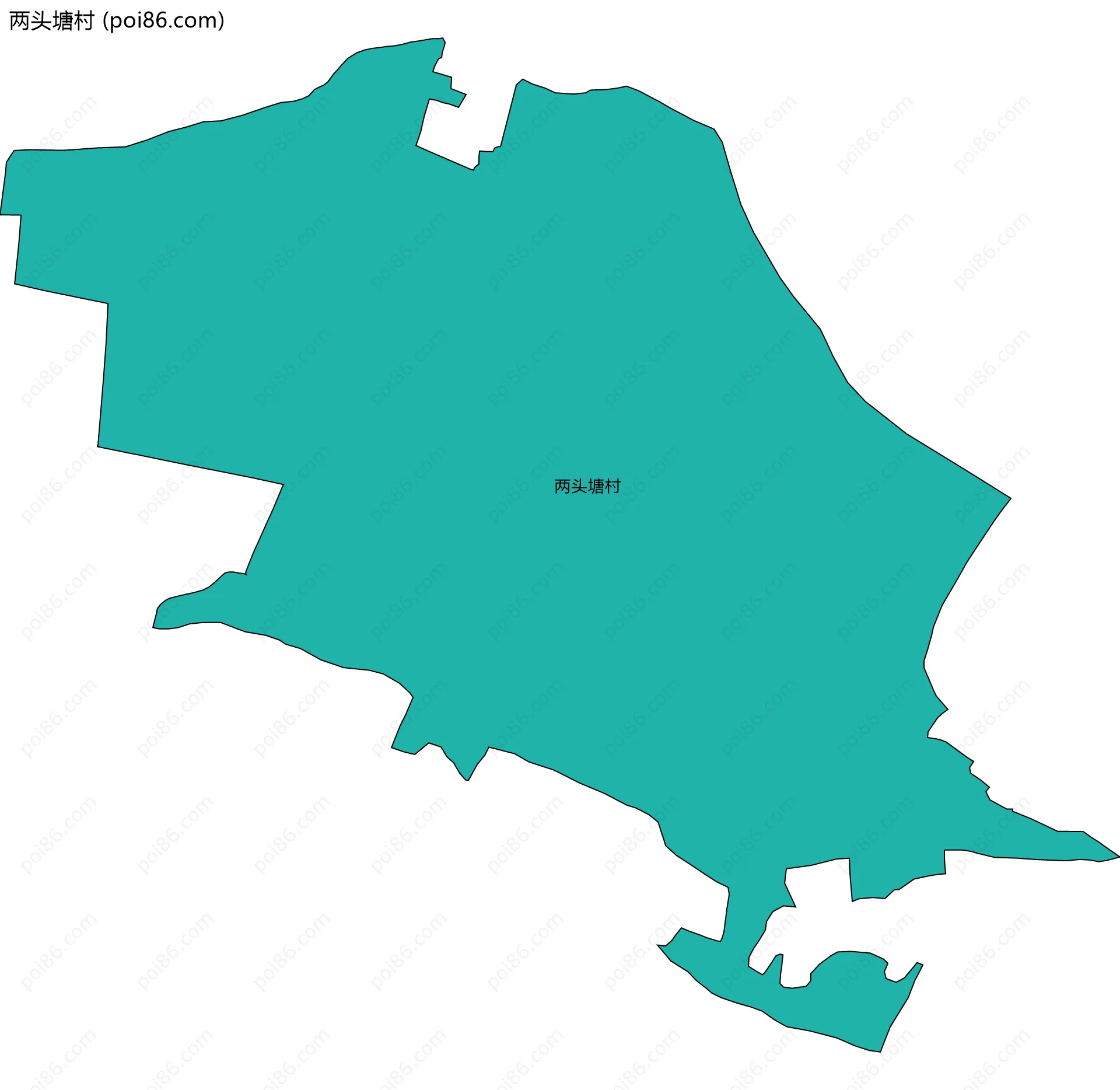 两头塘村边界地图