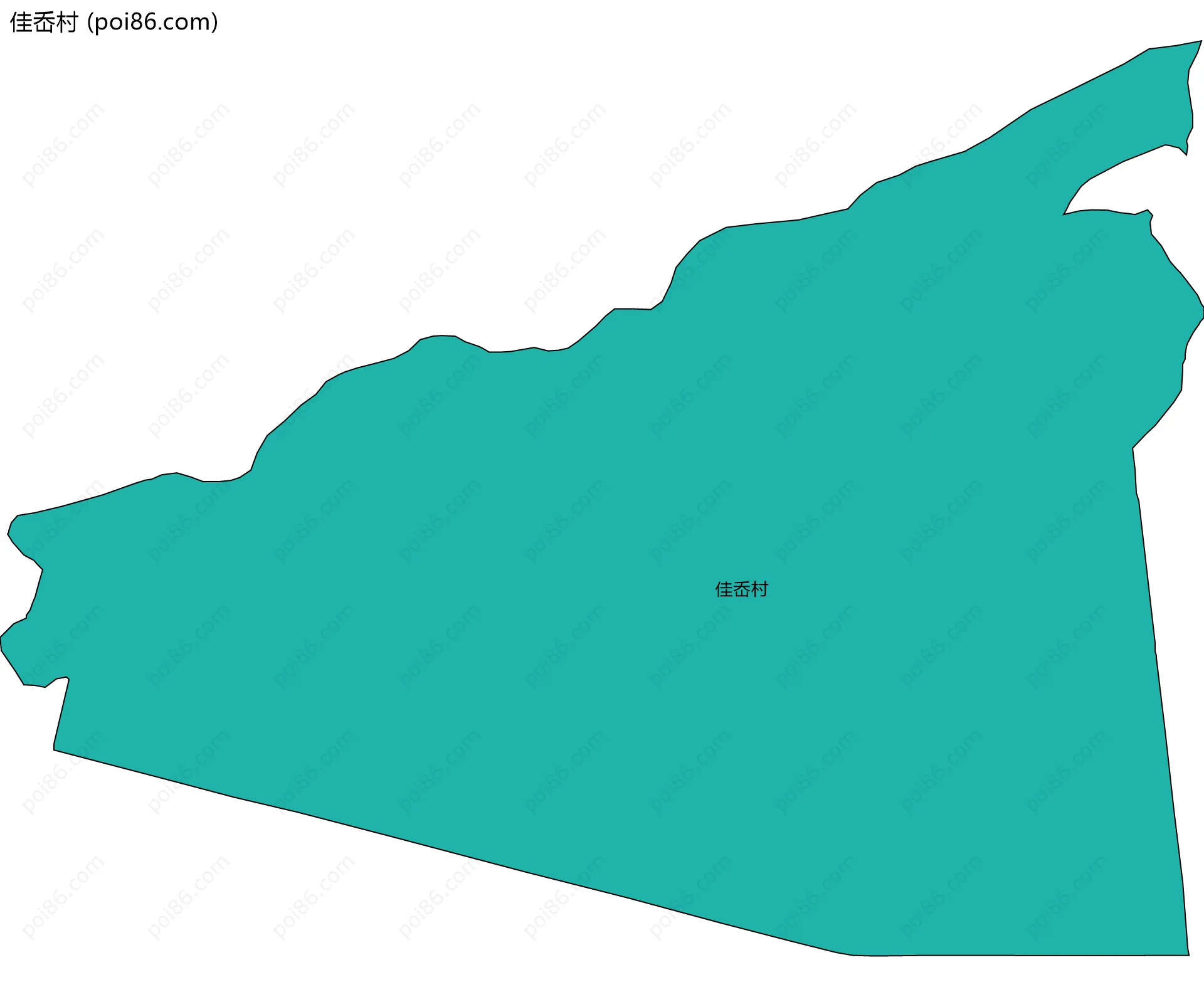 佳岙村边界地图