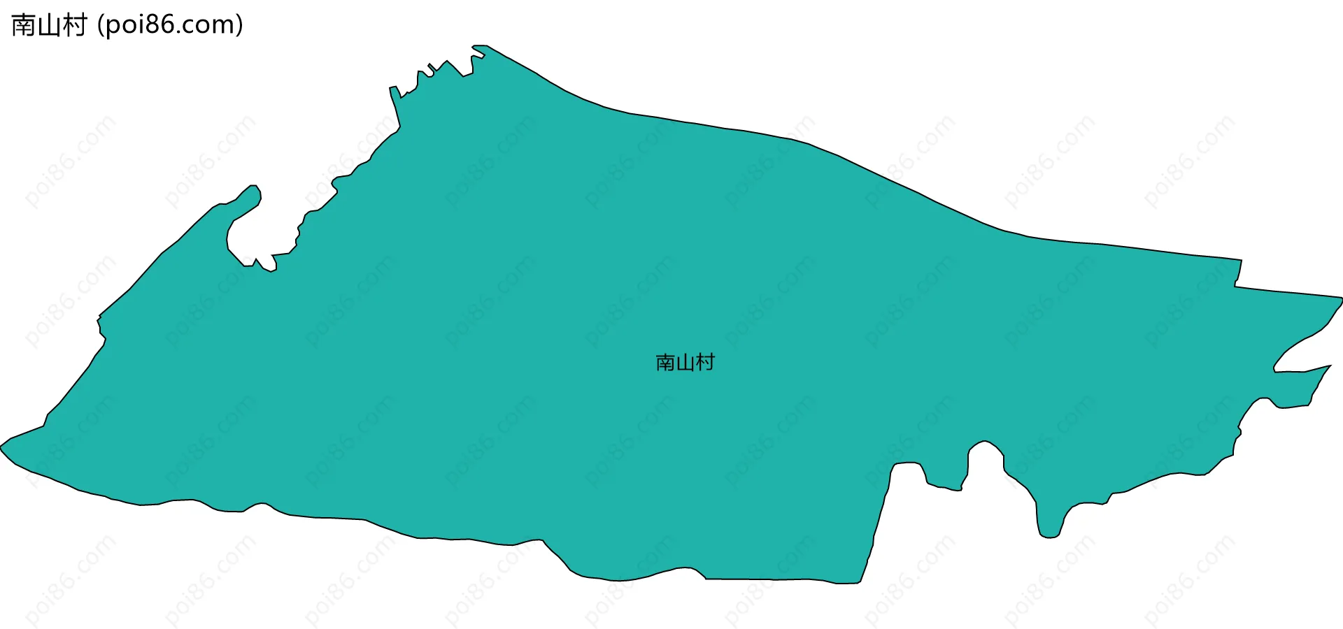 南山村边界地图