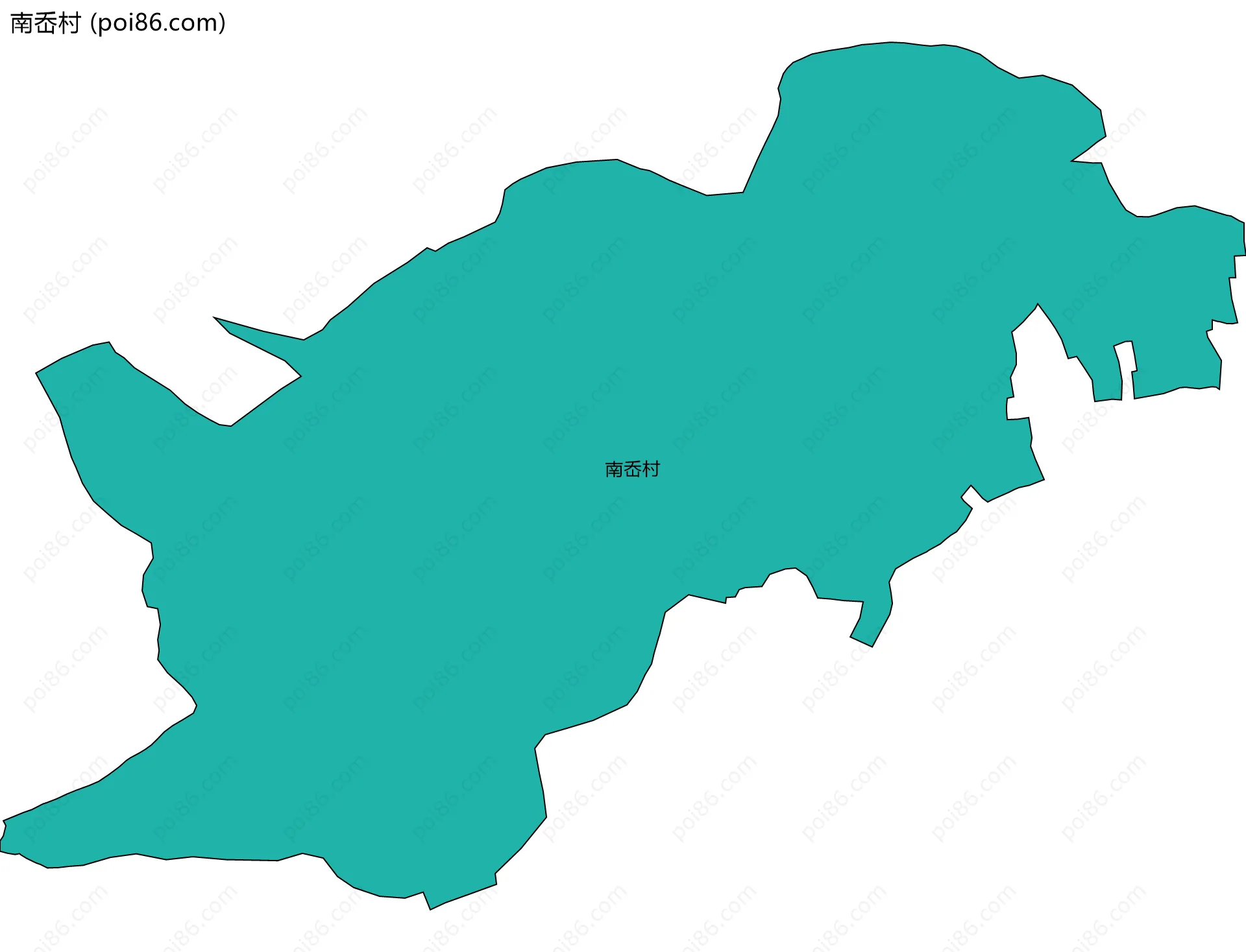 南岙村边界地图