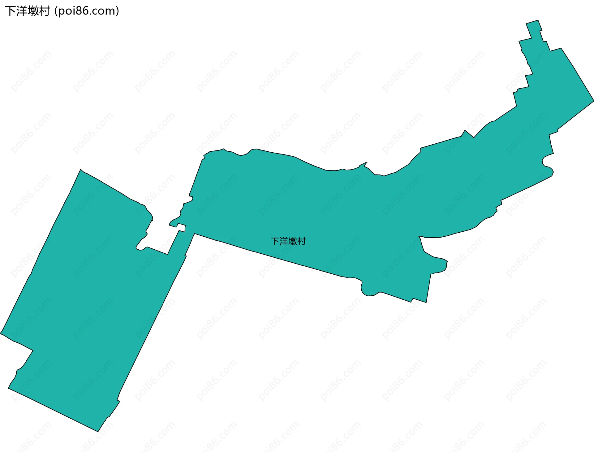 下洋墩村边界地图