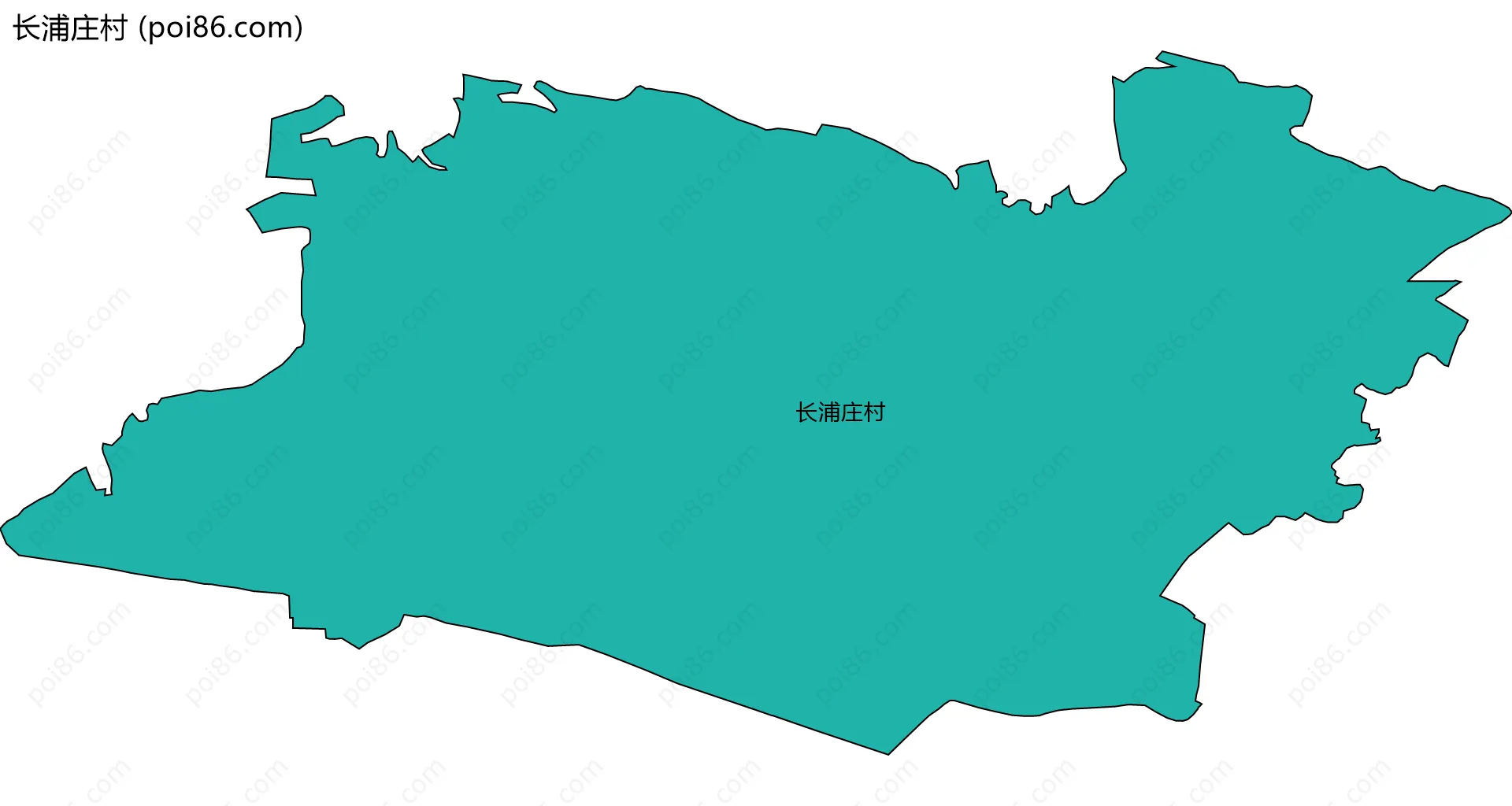 长浦庄村边界地图