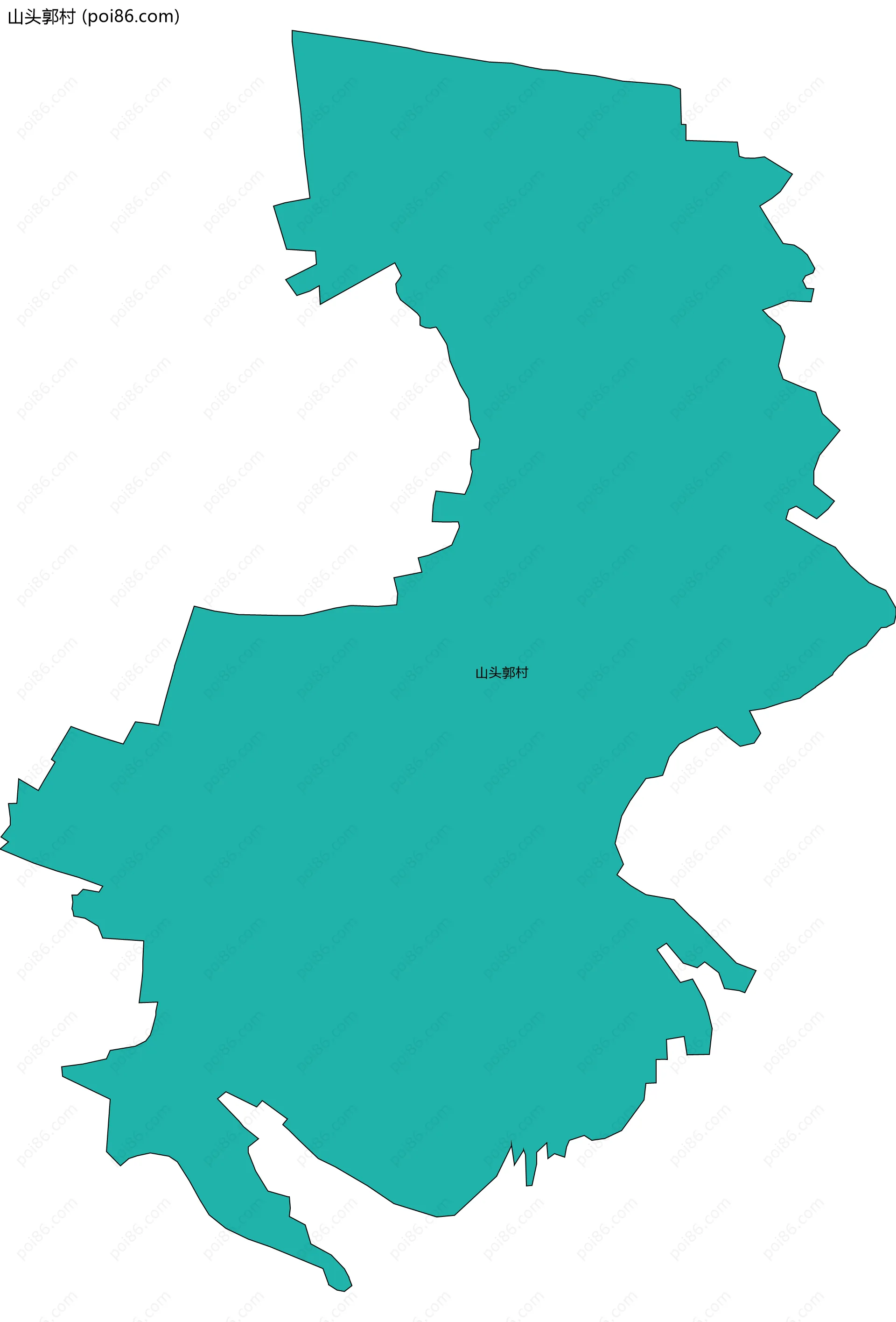 山头郭村边界地图