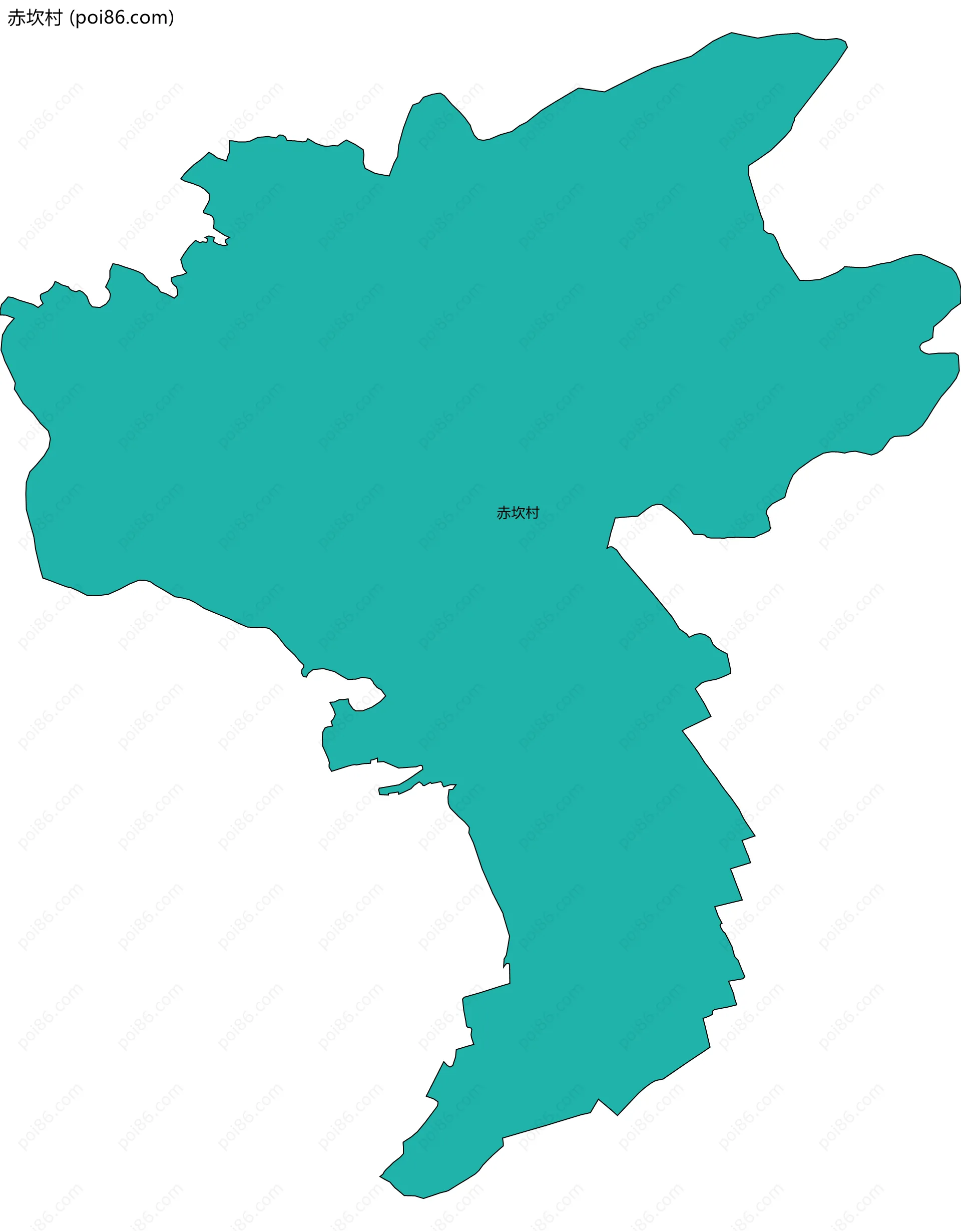 赤坎村边界地图