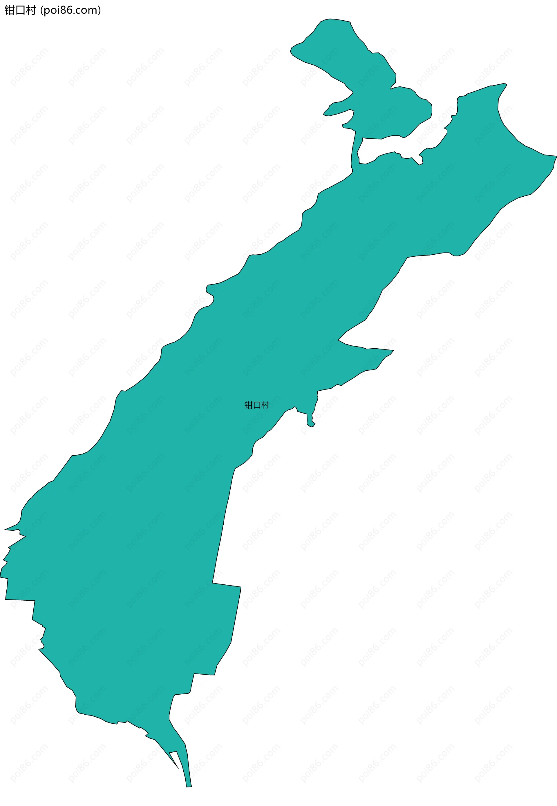 钳口村边界地图