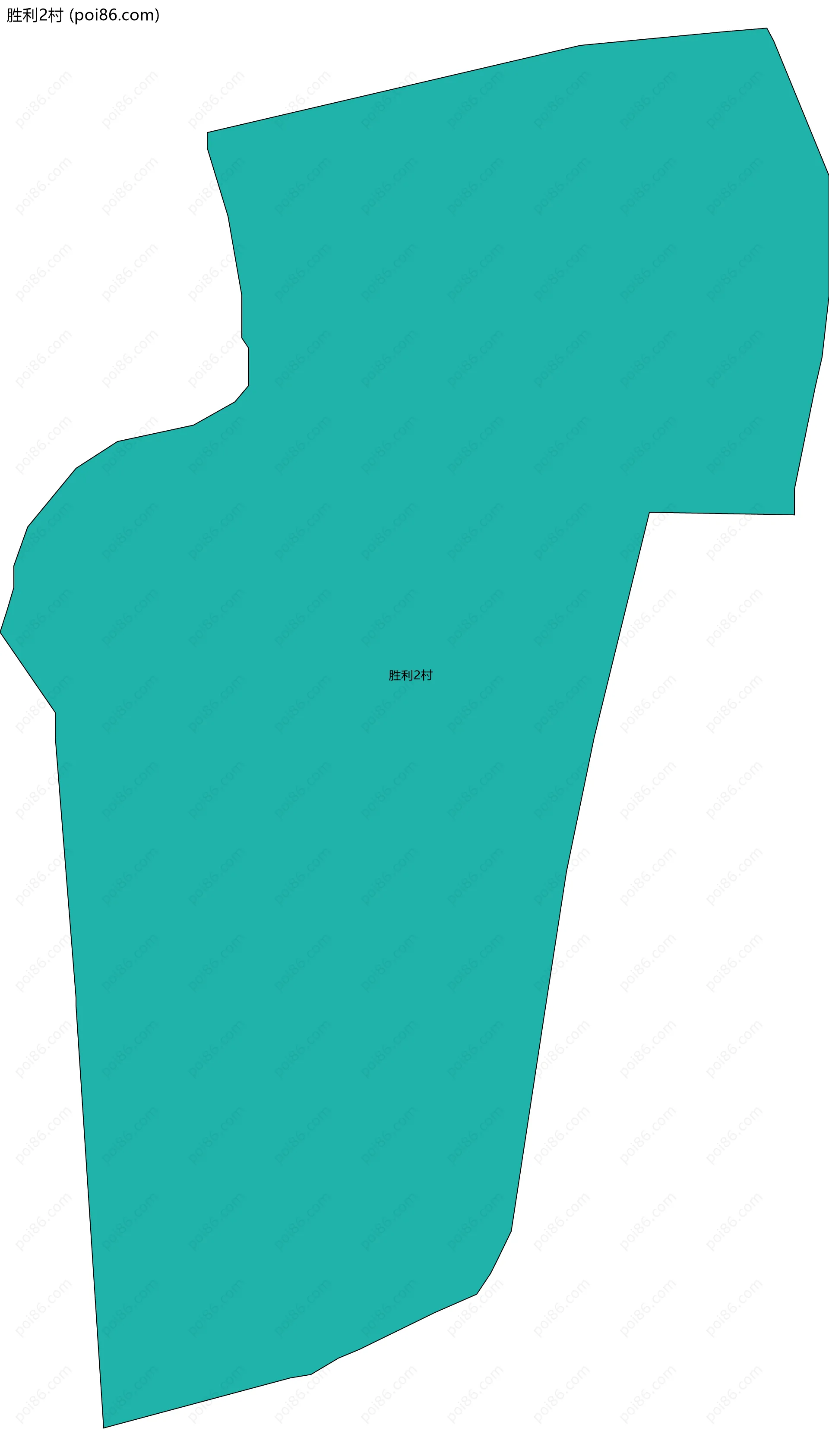 胜利2村边界地图