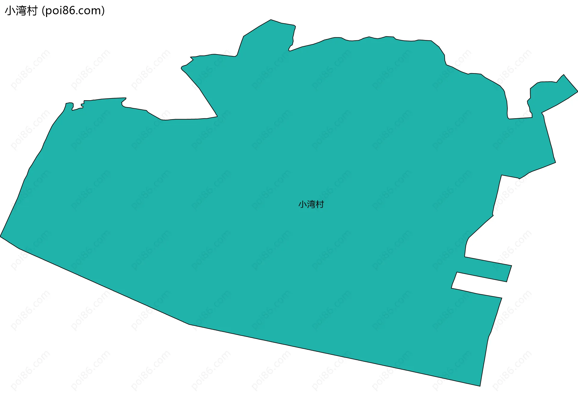 小湾村边界地图