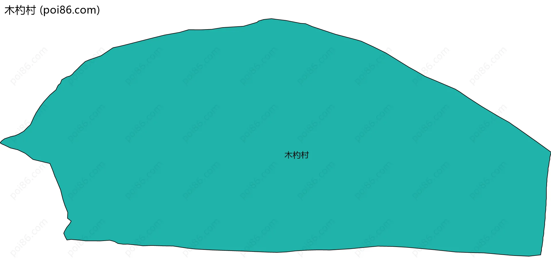 木杓村边界地图