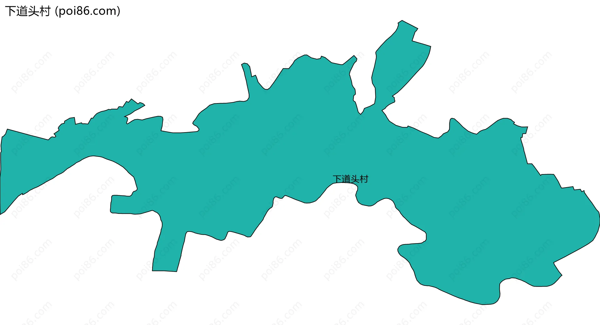 下道头村边界地图