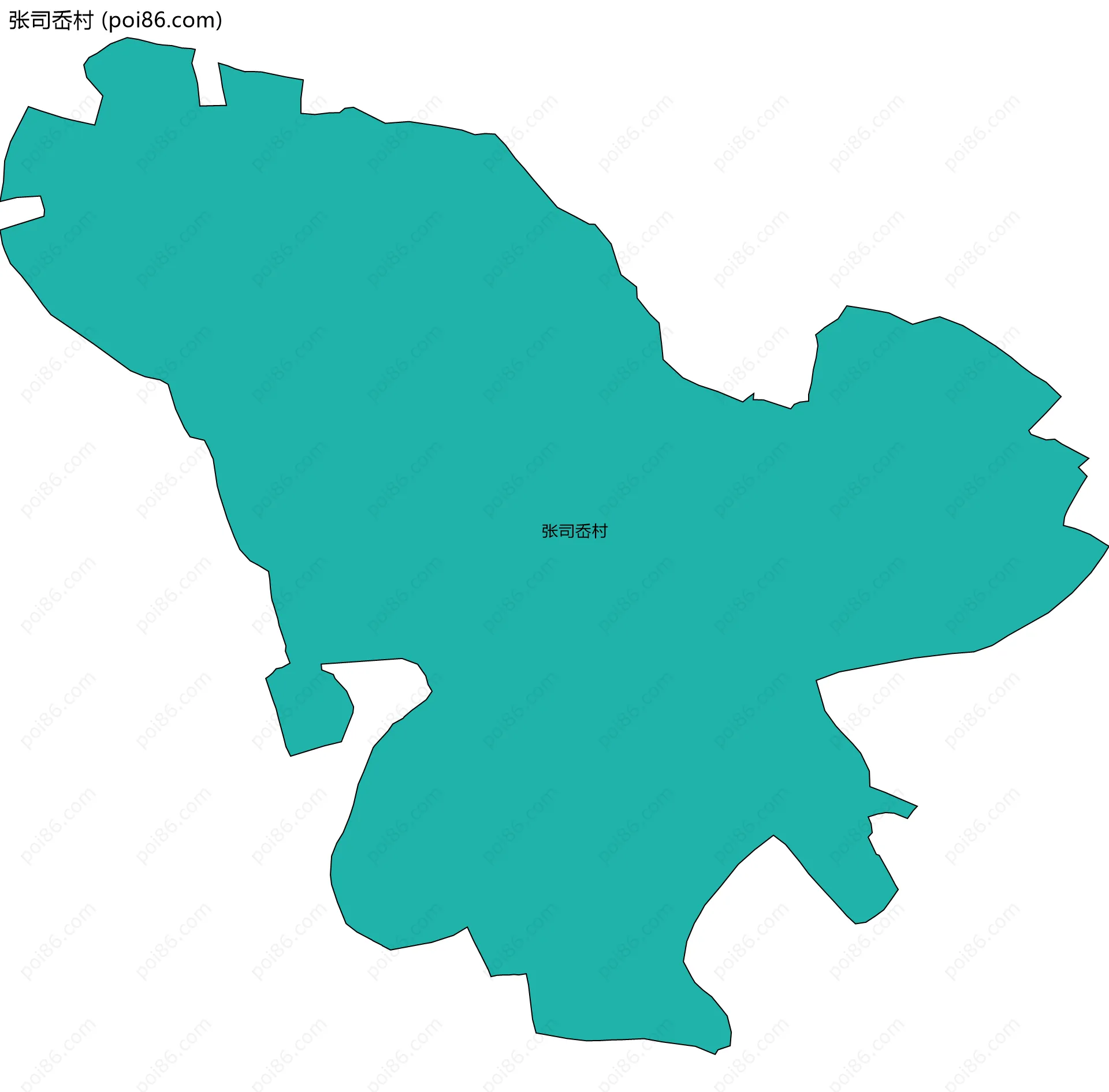 张司岙村边界地图