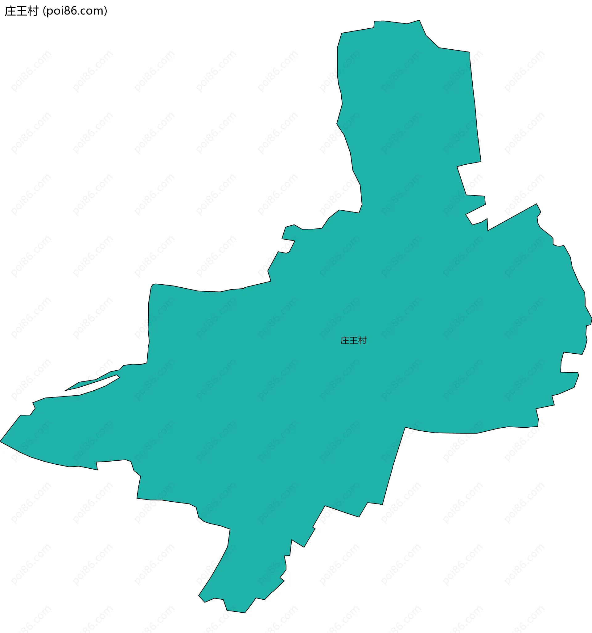 庄王村边界地图