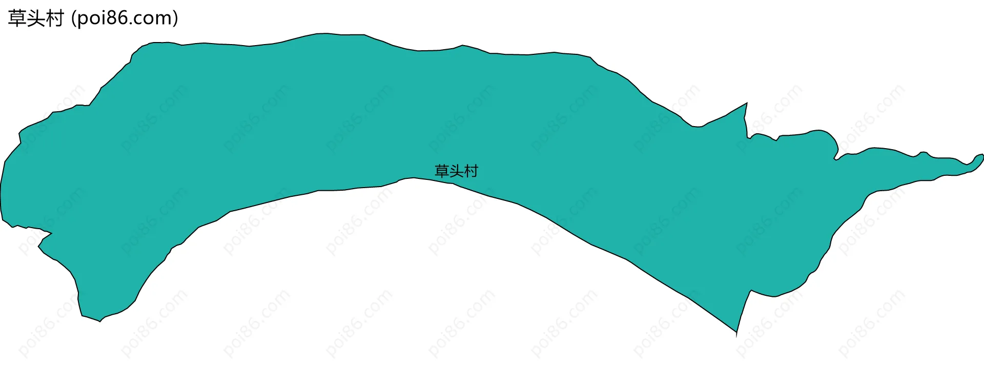 草头村边界地图