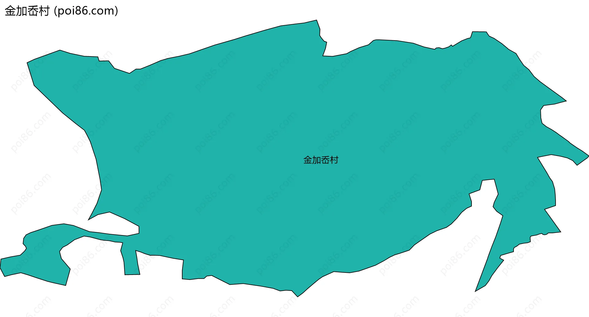 金加岙村边界地图