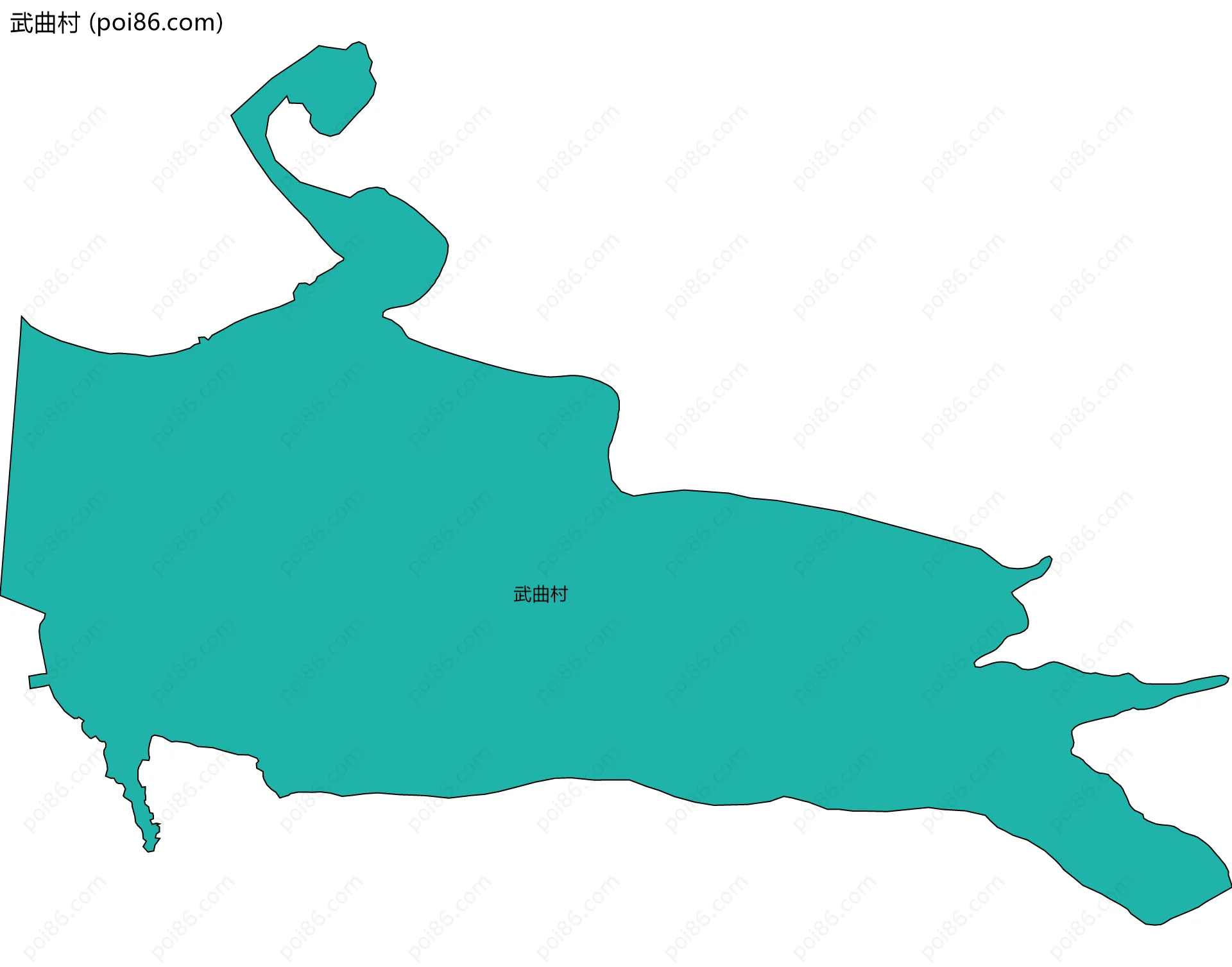 武曲村边界地图