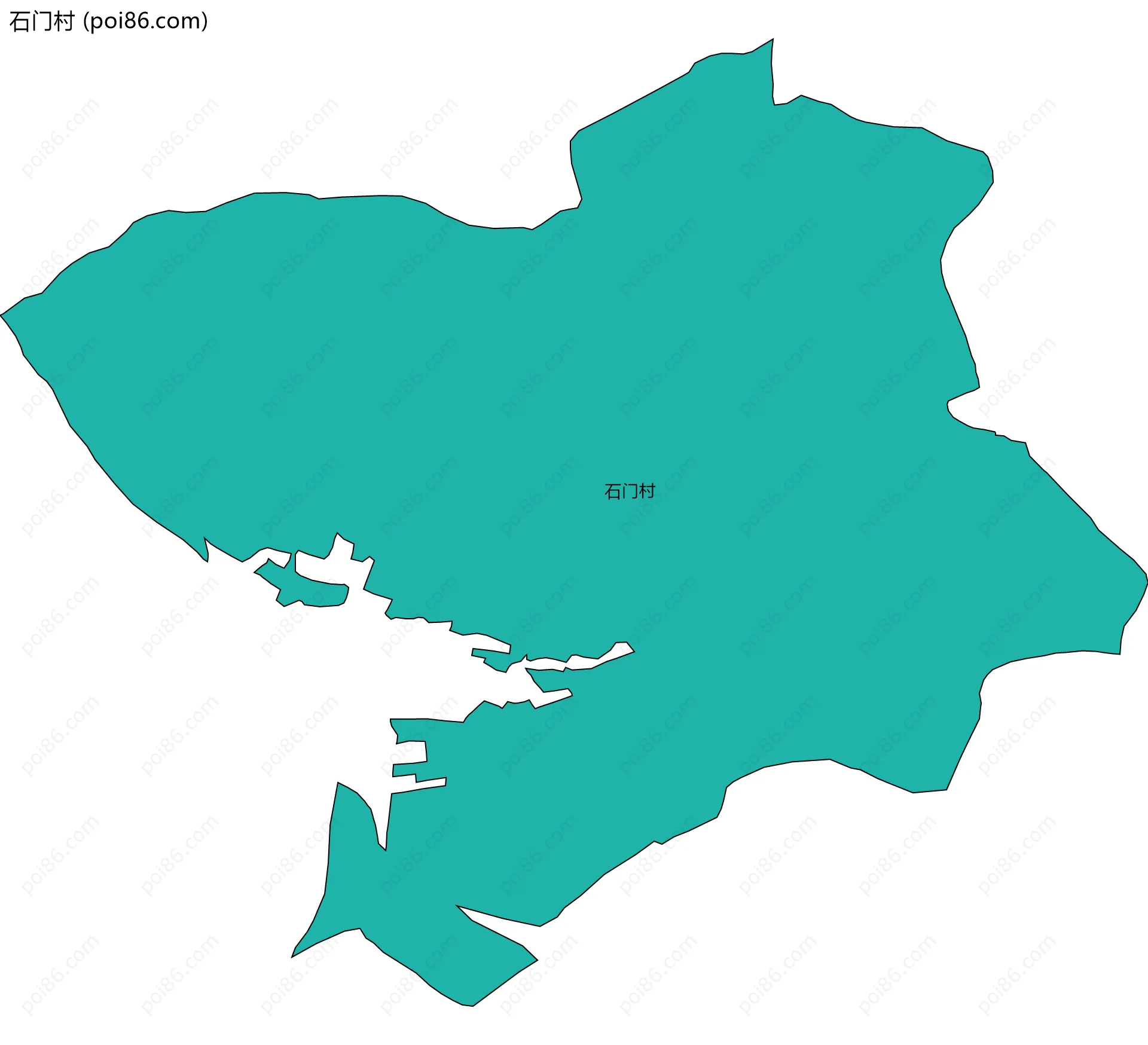 石门村边界地图