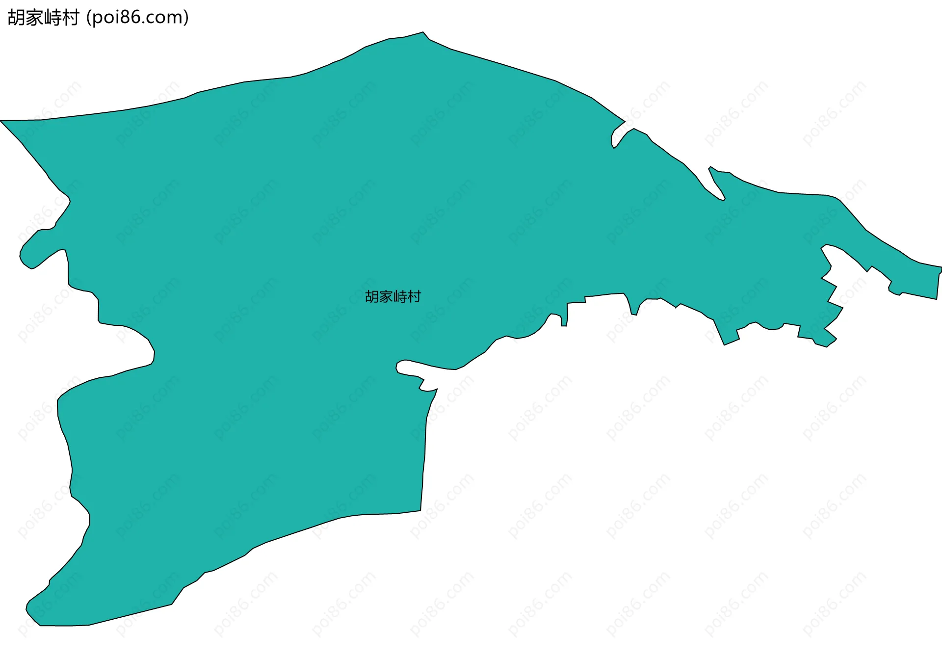 胡家峙村边界地图