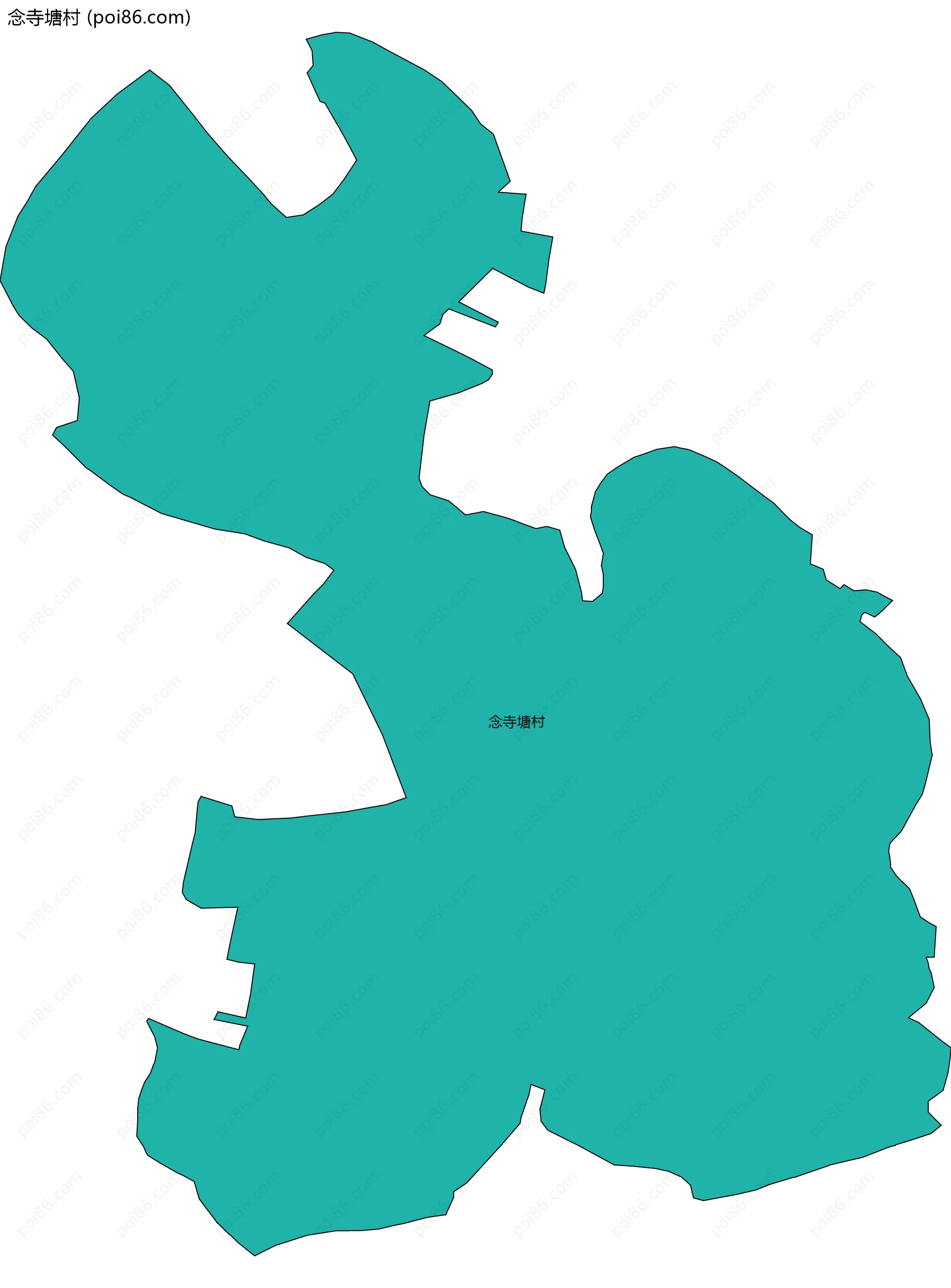 念寺塘村边界地图