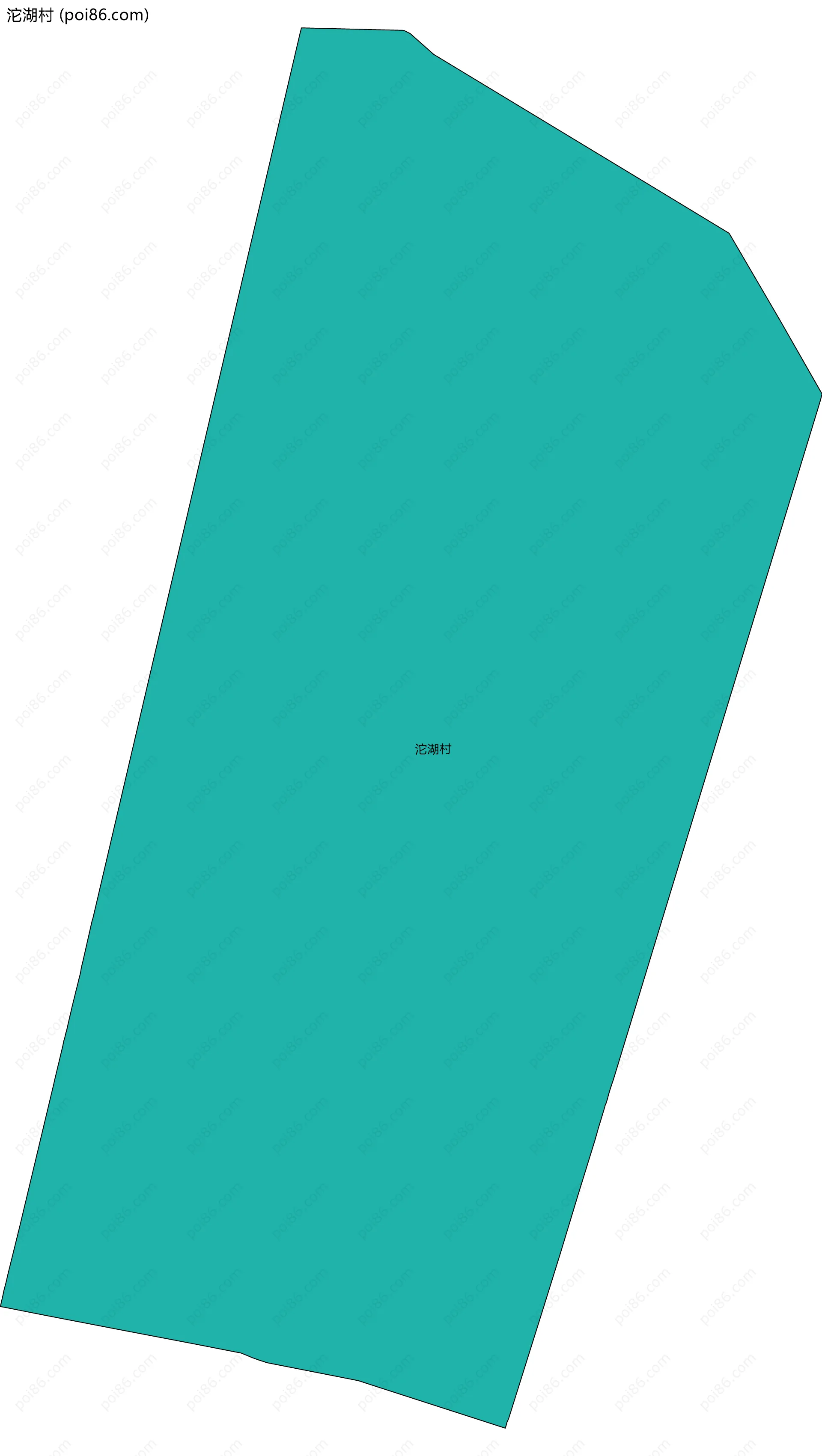 沱湖村边界地图