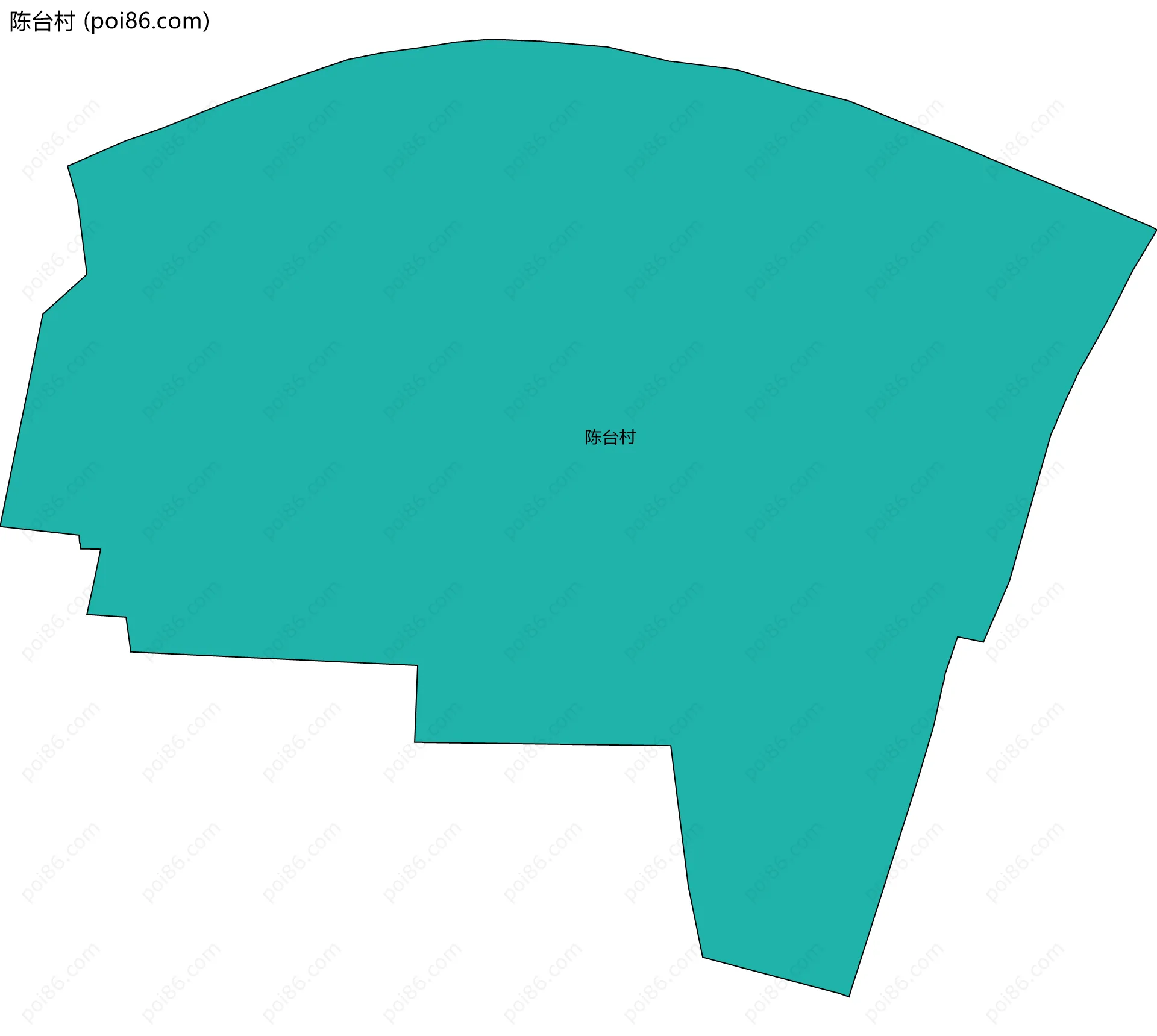 陈台村边界地图