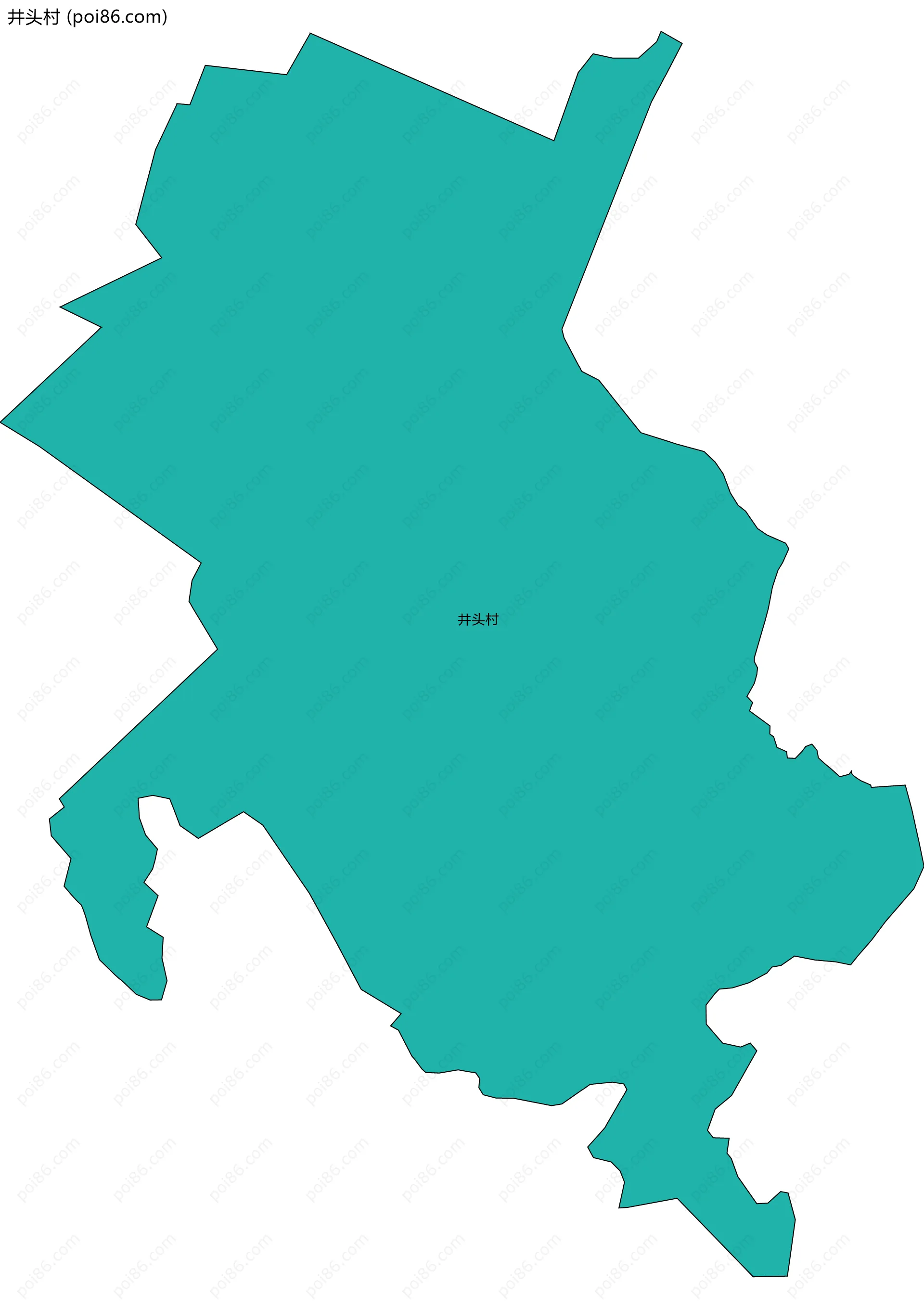 井头村边界地图