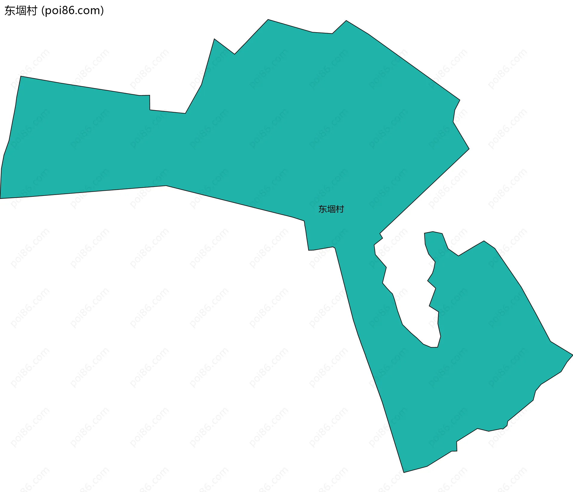 东堌村边界地图