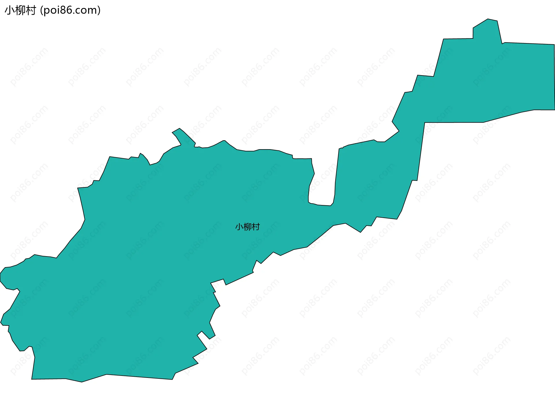 小柳村边界地图