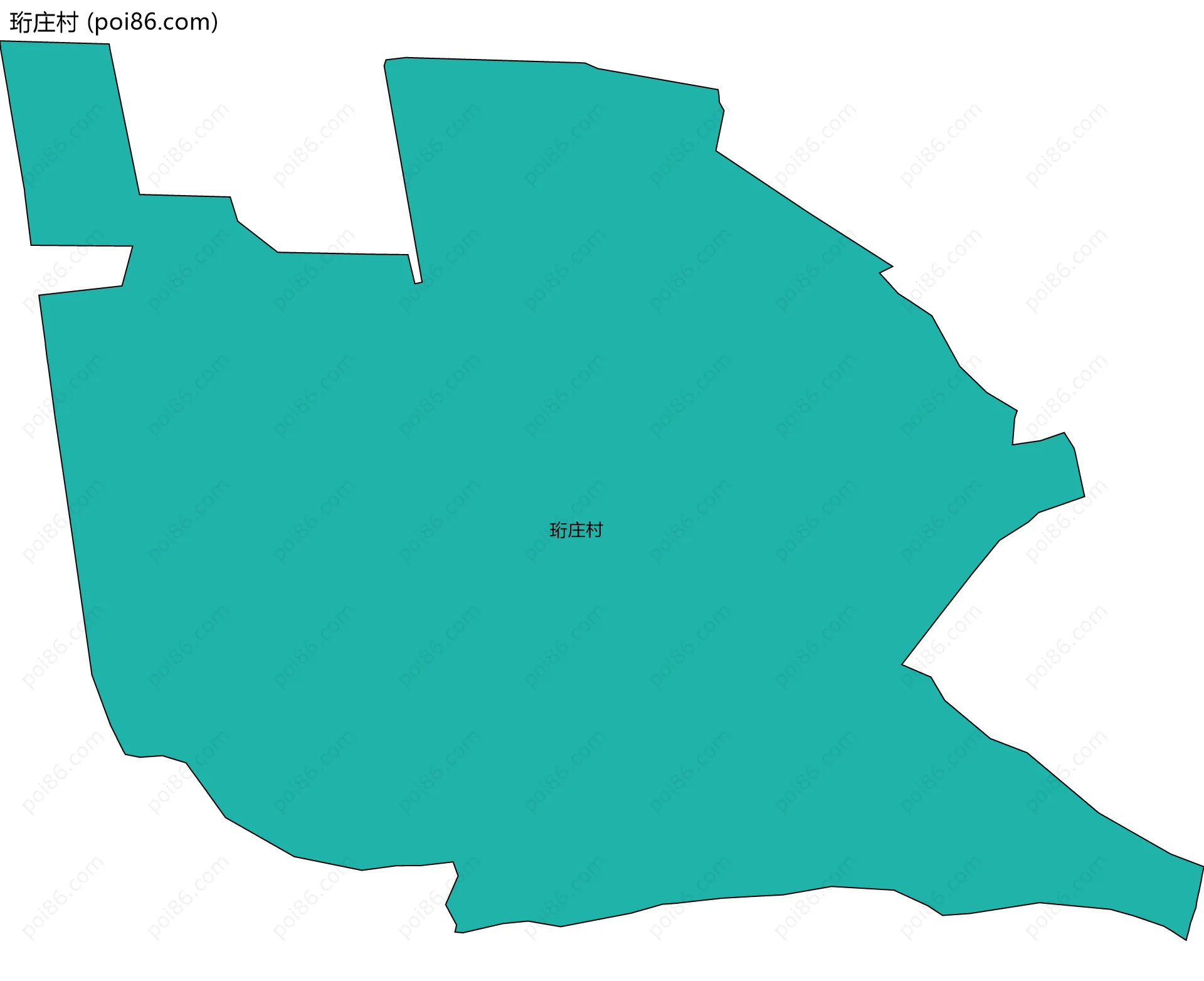 珩庄村边界地图