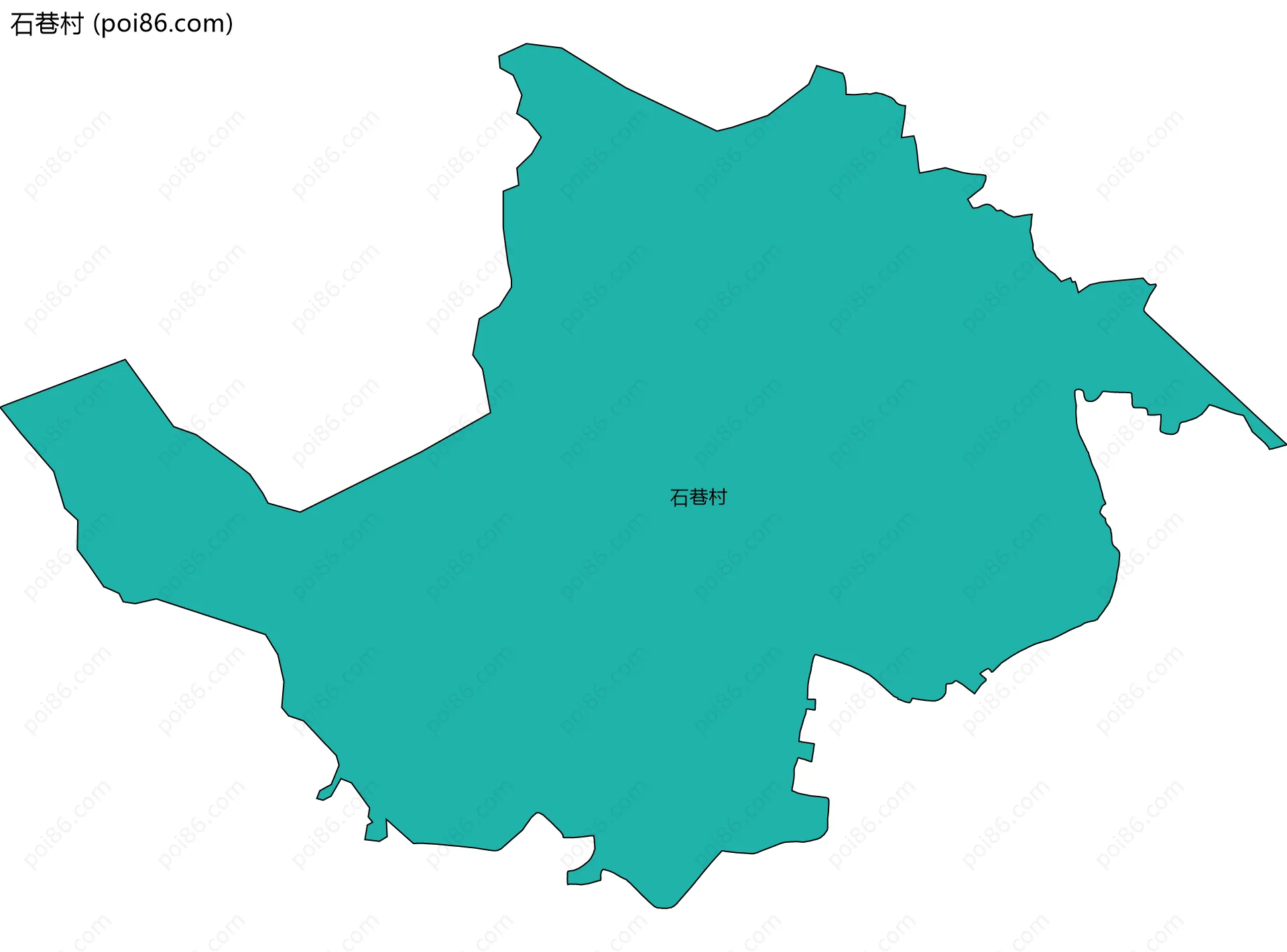石巷村边界地图