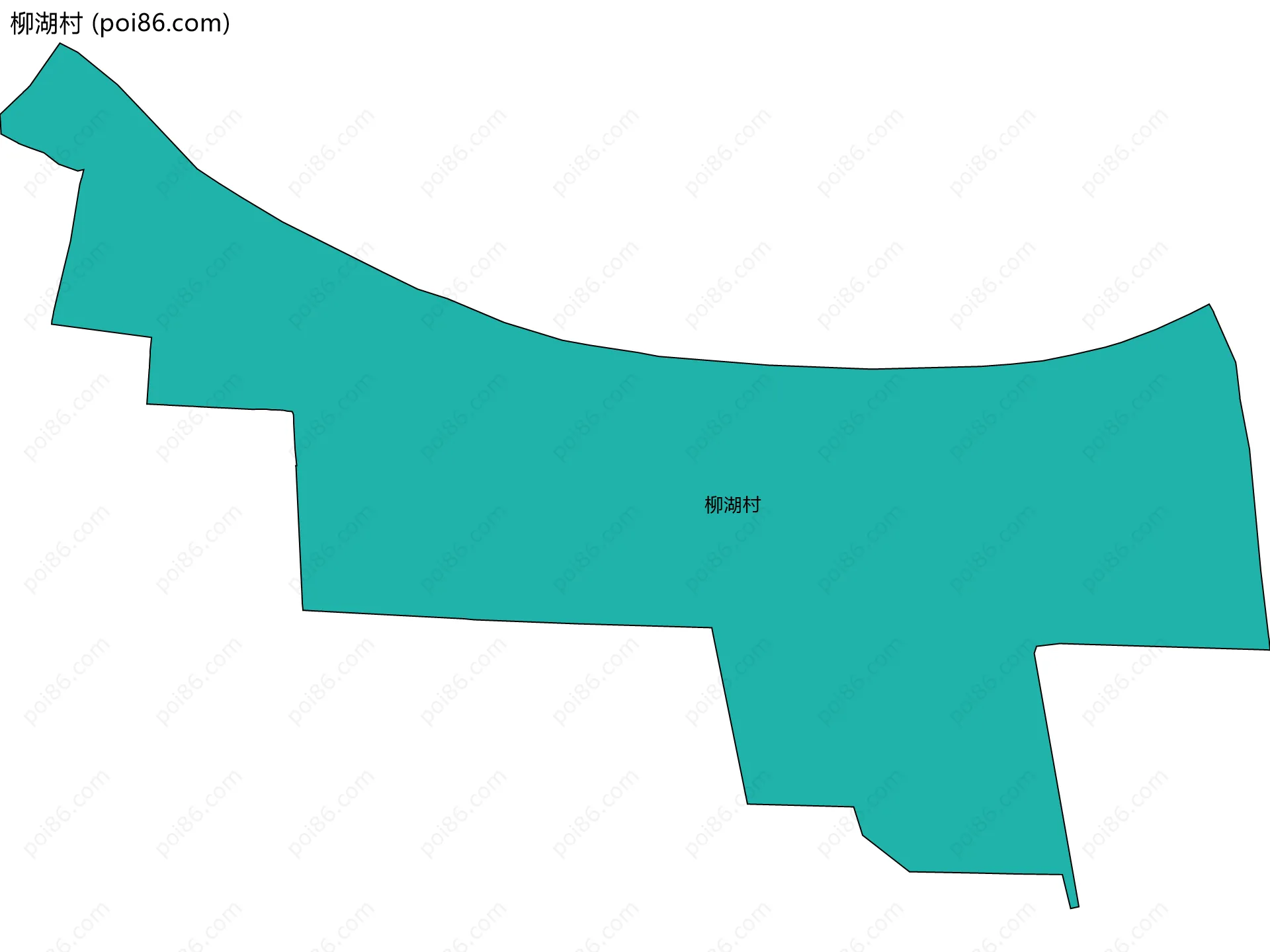 柳湖村边界地图