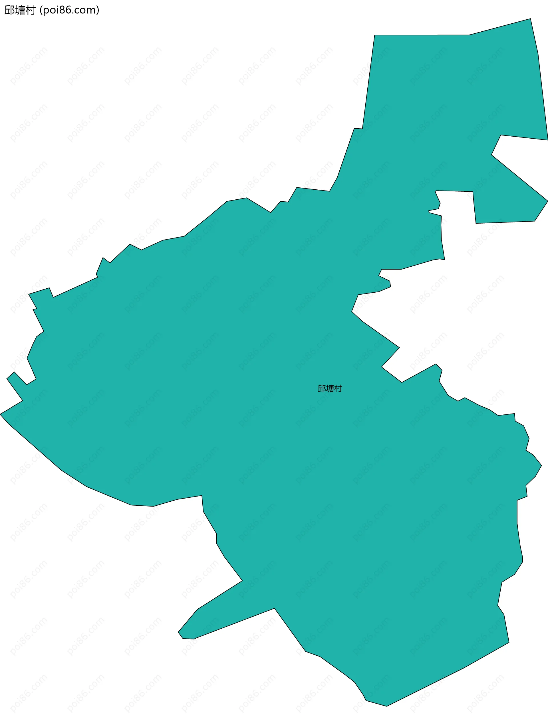 邱塘村边界地图