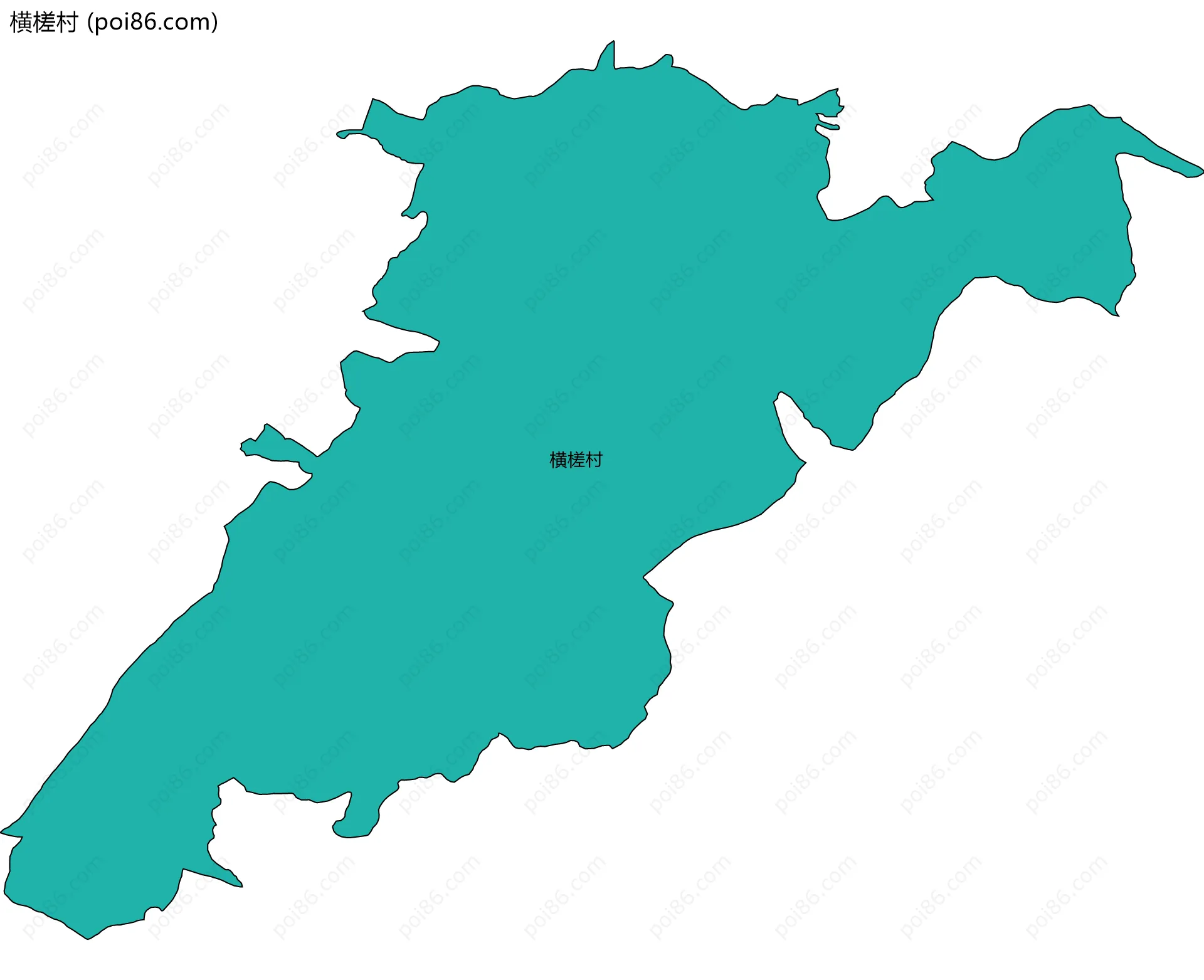 横槎村边界地图