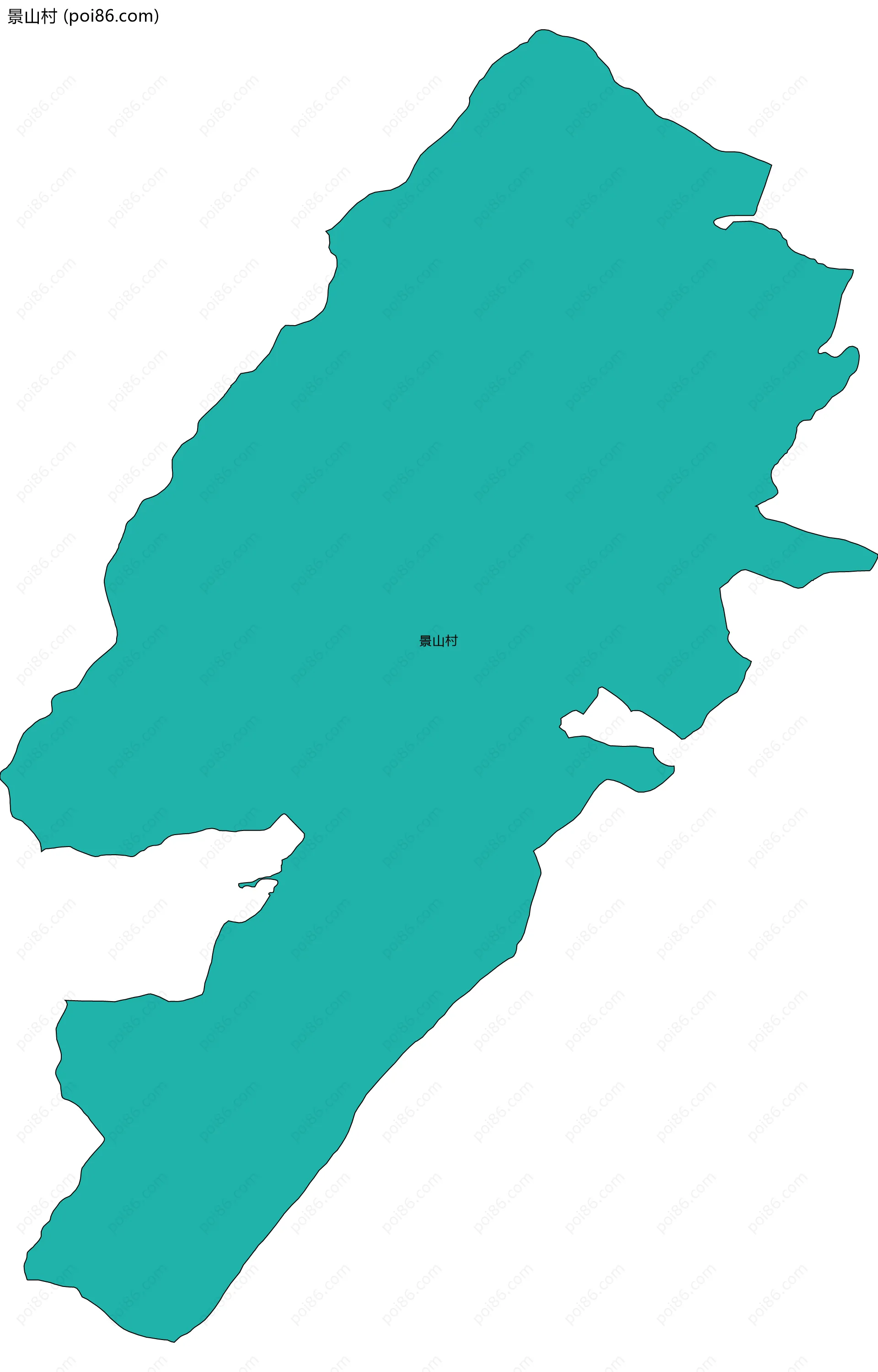 景山村边界地图