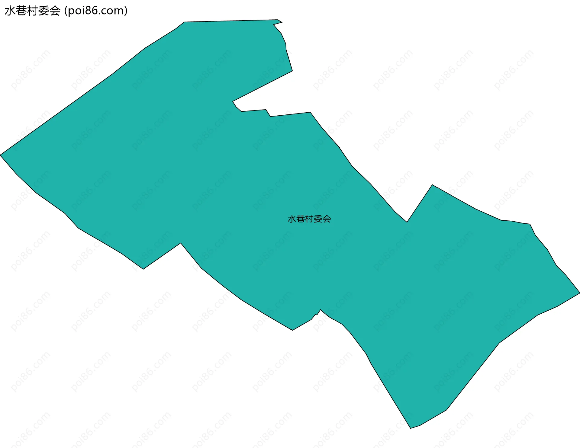 水巷村委会边界地图