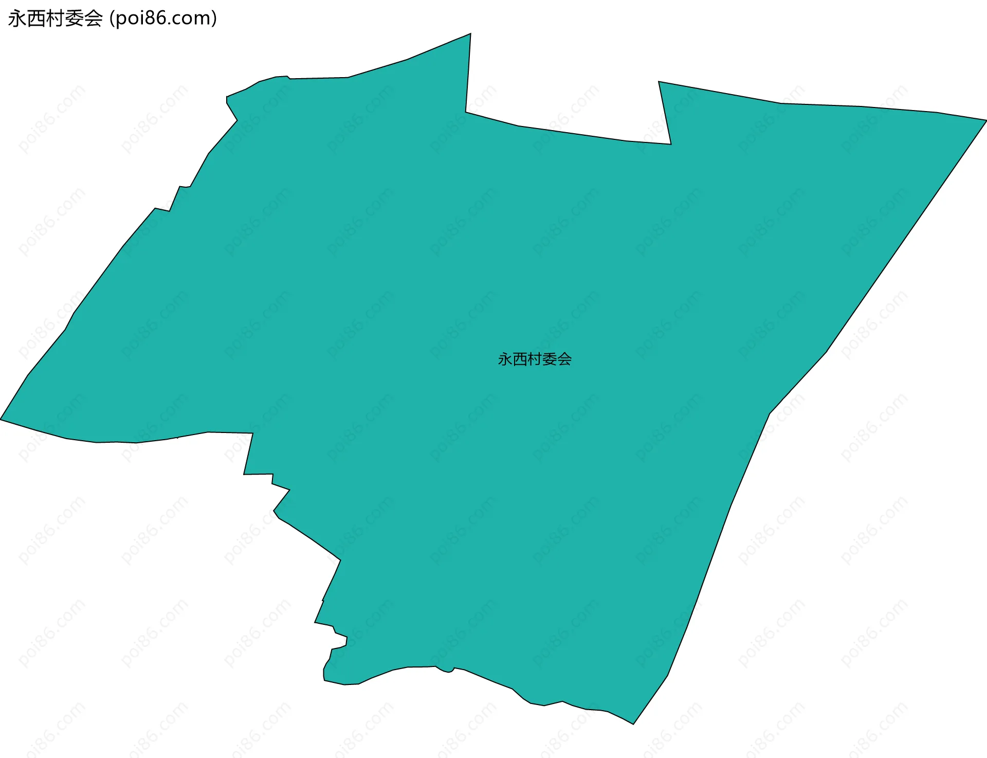 永西村委会边界地图