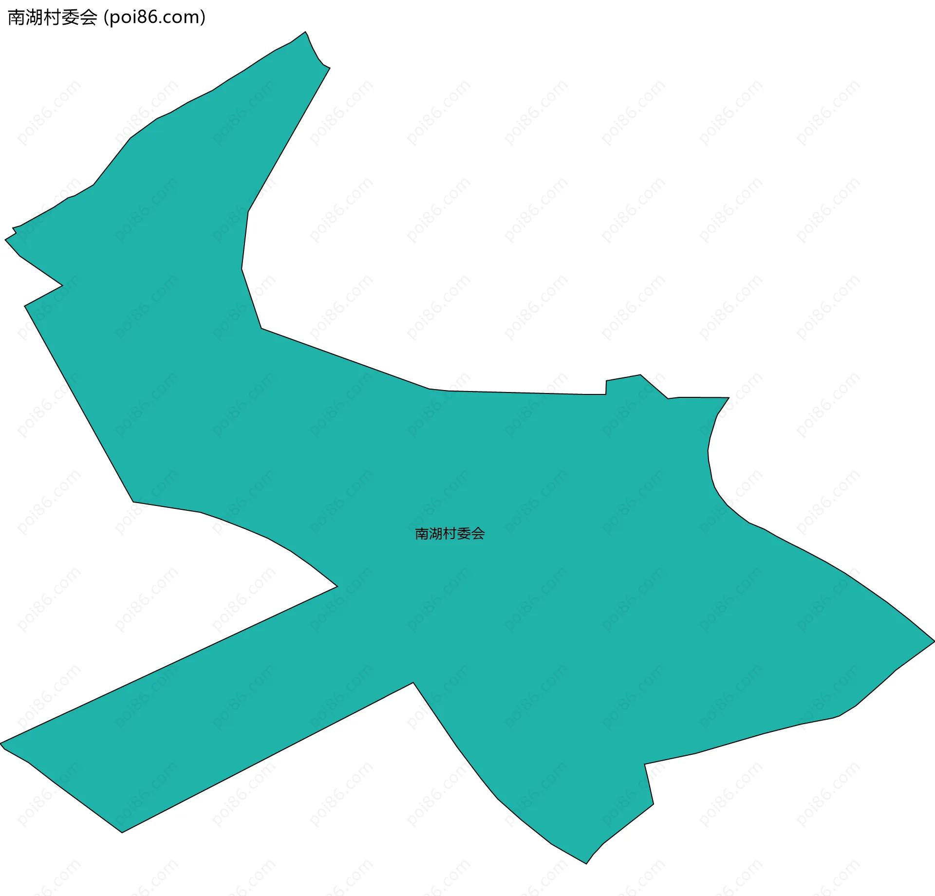 南湖村委会边界地图