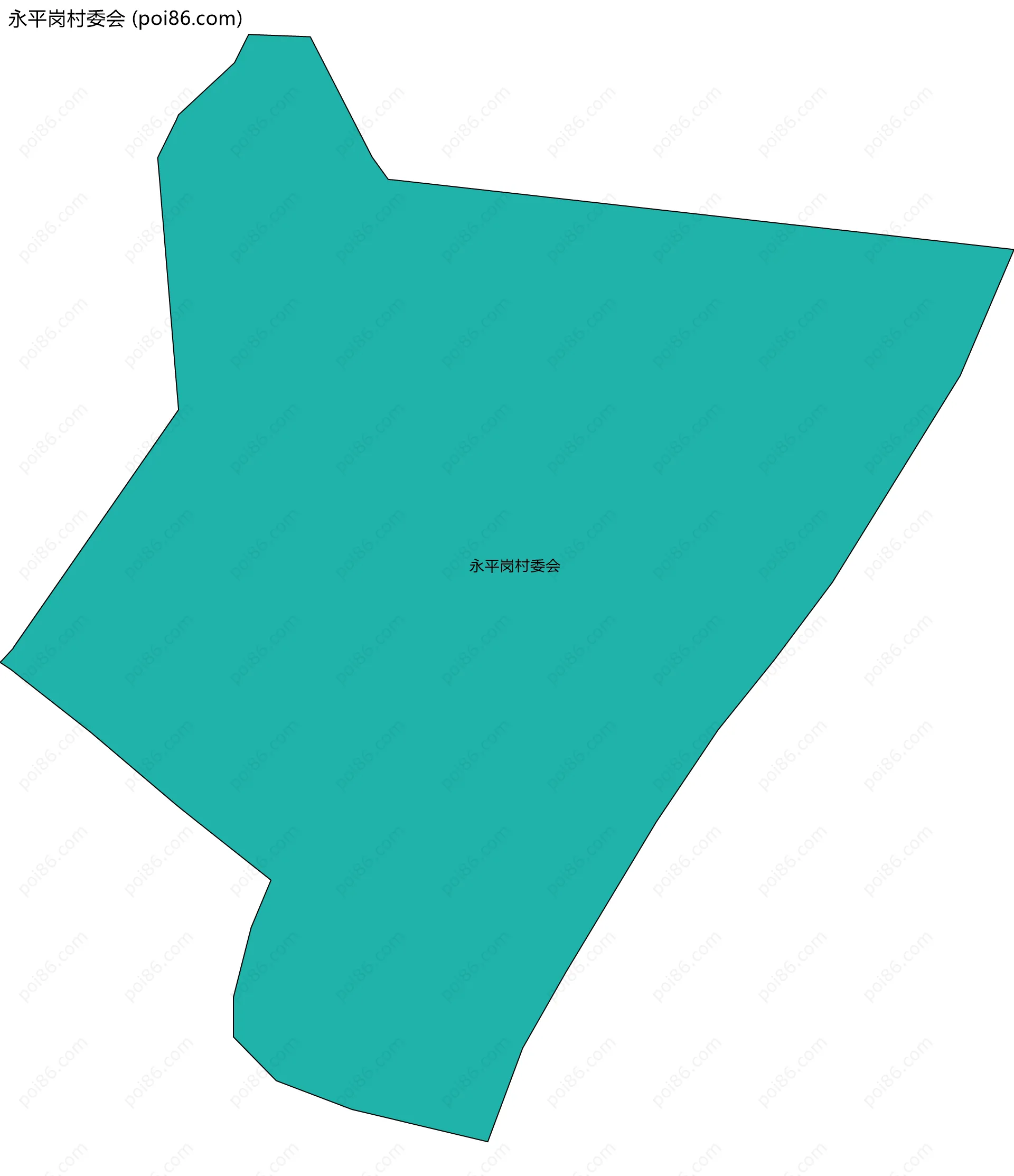 永平岗村委会边界地图